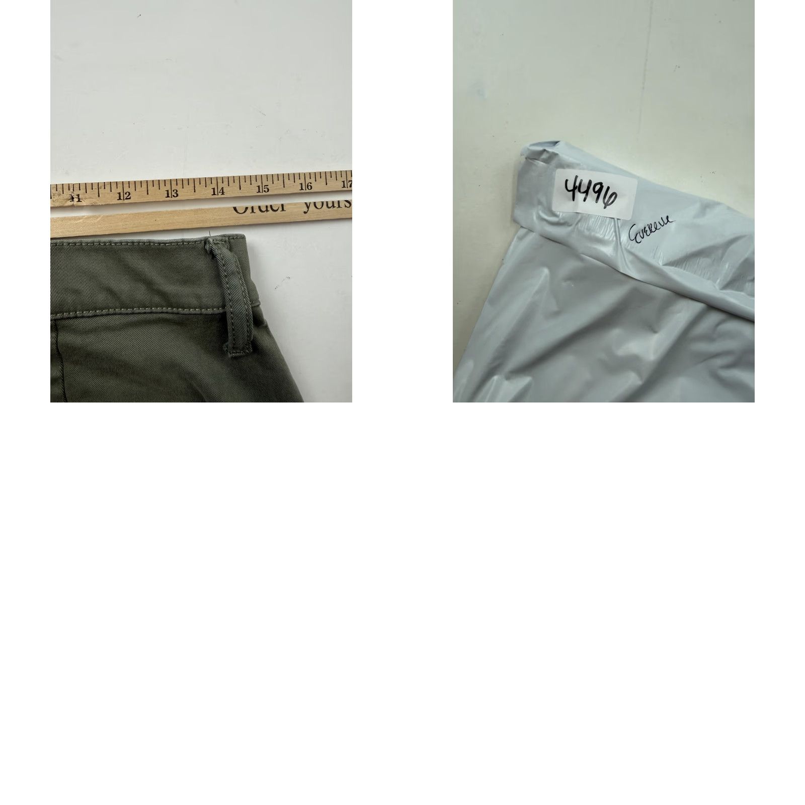 Vintage EVEREVE Pants Womens 28 Green Chino Straight Leg Twill Adjustable Hem Casual Size 28" / US 6 / IT 42 - 8 Thumbnail