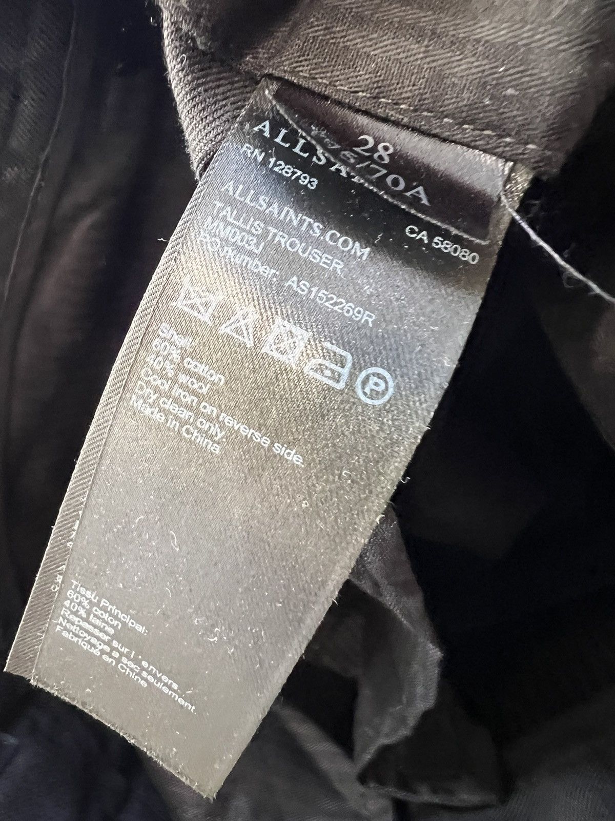 Allsaints Allsaints wool trousers Size US 28 / EU 44 - 4 Thumbnail