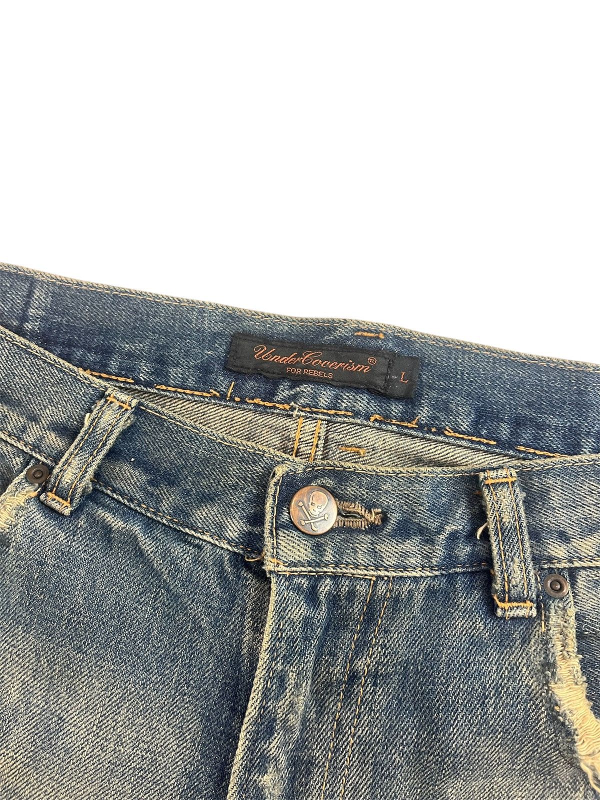 Undercover Undercover AW04 “But Beautiful” 68 Red Yarn Denim Men’s L Size US 32 / EU 48 - 4 Thumbnail