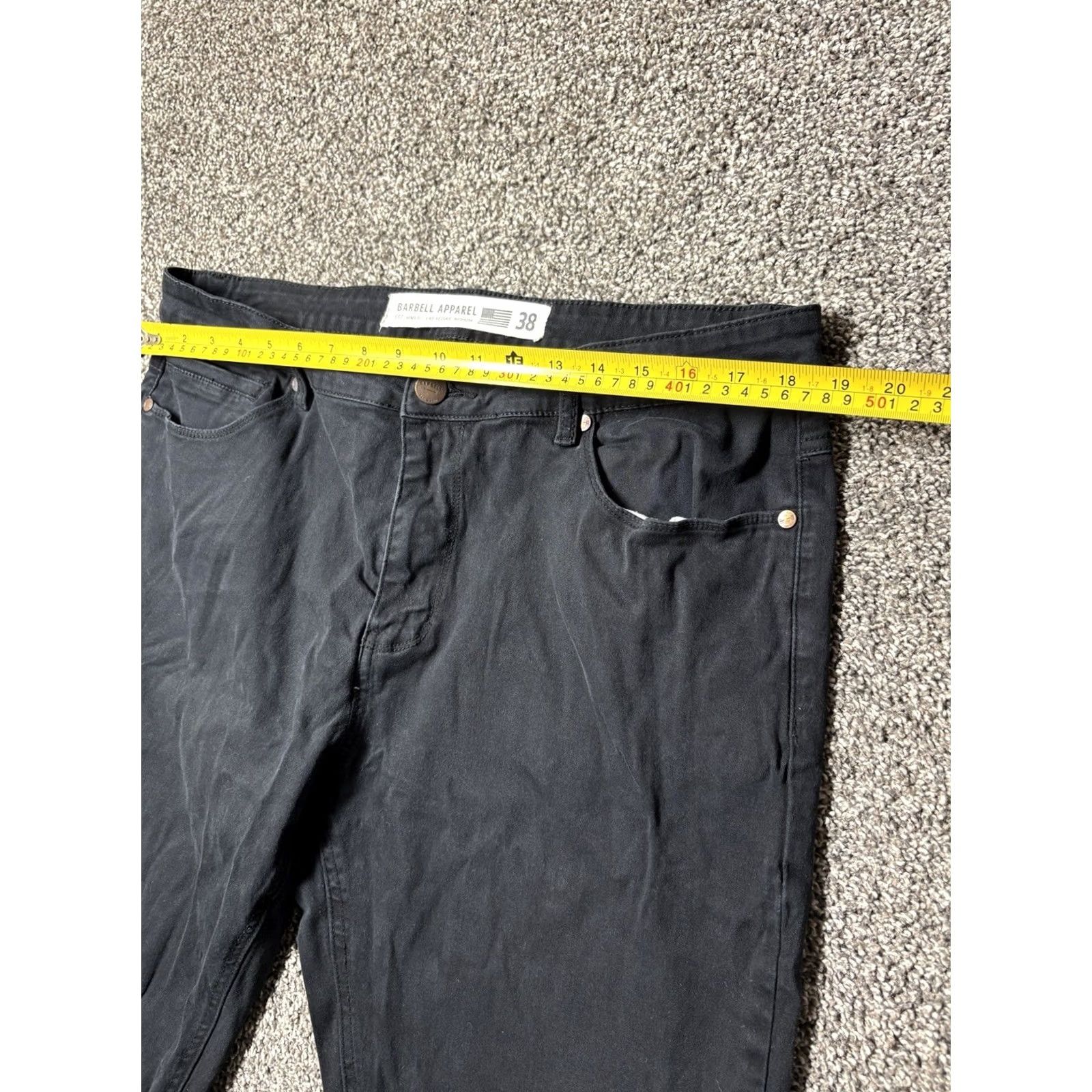 Vintage Barbell Apparel Black Athletic Denim 38x30 Button Jeans Size US 38 / EU 54 - 7 Thumbnail