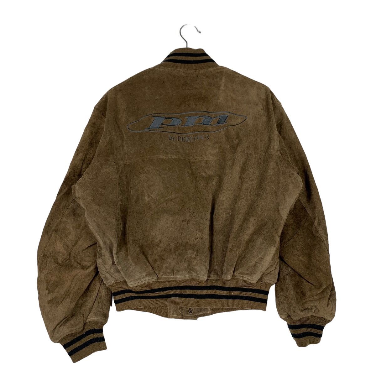 PERSON'S PERSON’S Big Logo Pigskin Leather Varsity Jacket #0925-C41 Size US M / EU 48-50 / 2 - 1 Thumbnail