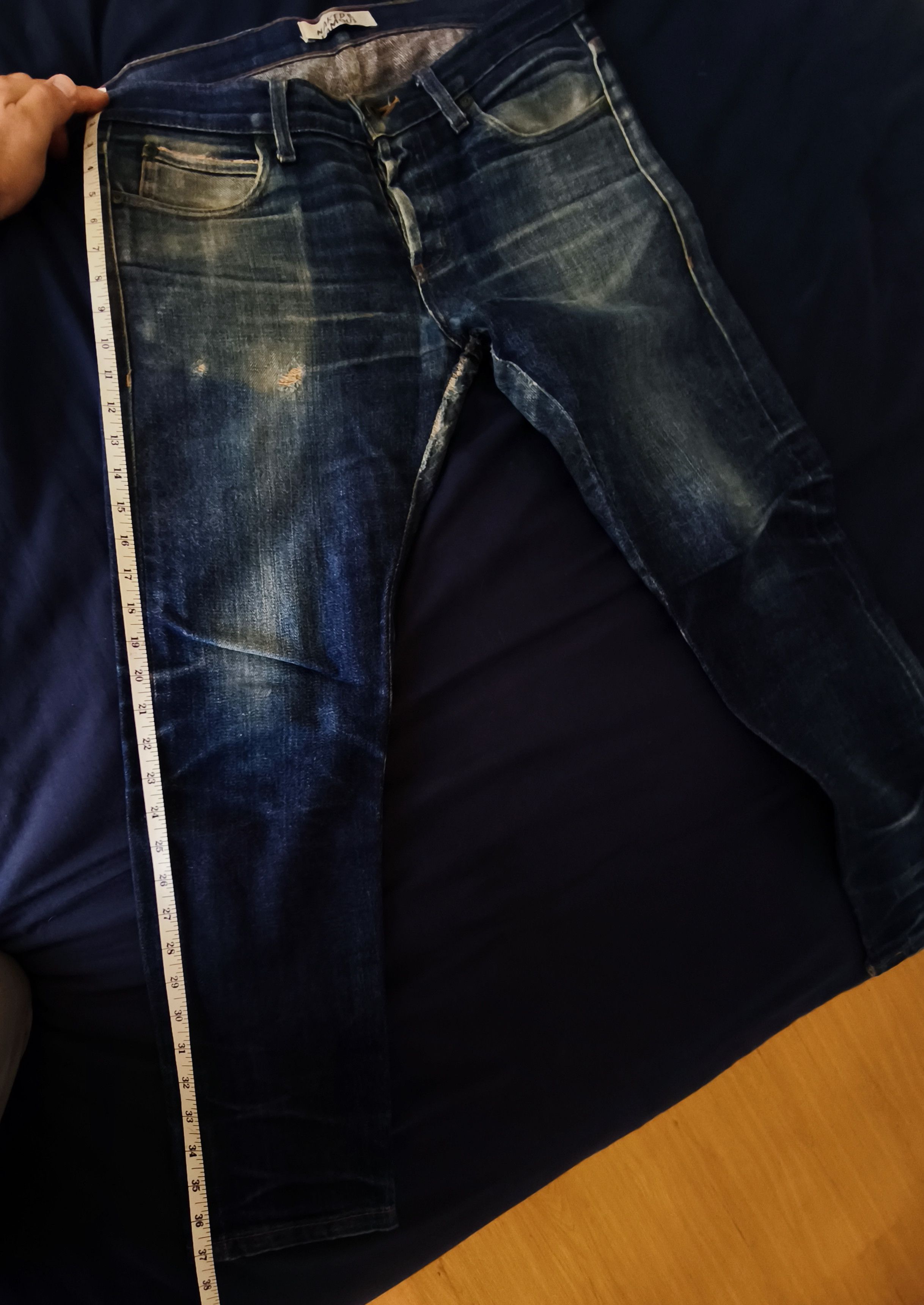 Naked & Famous Butler Naked & Famous Slim Dry Demin Fades Jean Selvedge Size US 33 - 13 Thumbnail