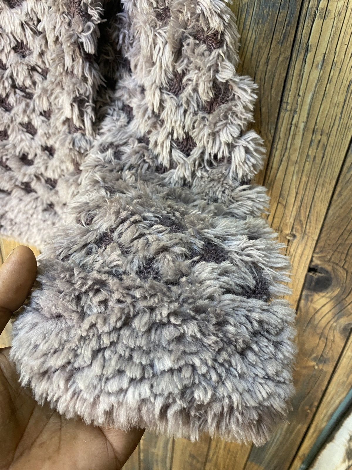 Homespun Knitwear Paula Lishman Knitted Fur Jacket - Handmade in Canada - mink Size M / US 6-8 / IT 42-44 - 13 Thumbnail
