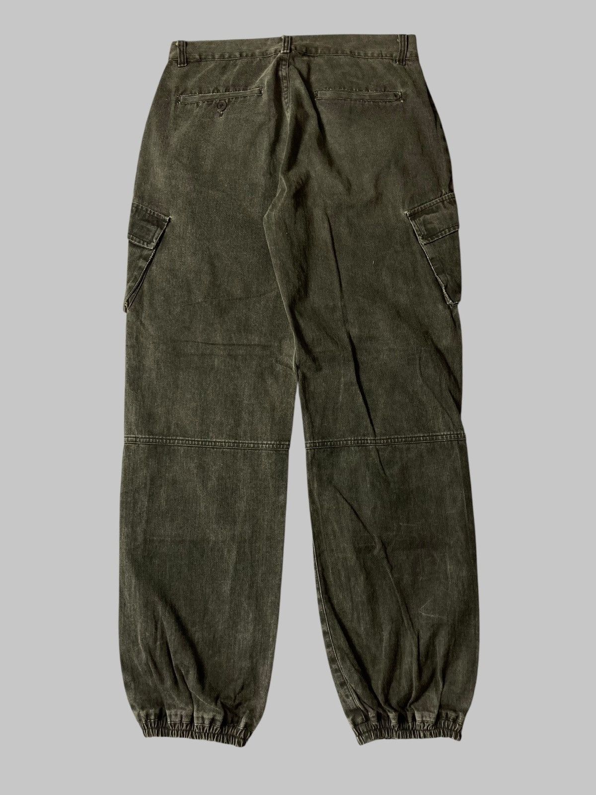 Designer × Japanese Brand PARADISE.INC Cargo Washed Jogger Pants💥 Size US 32 / EU 48 - 2 Thumbnail