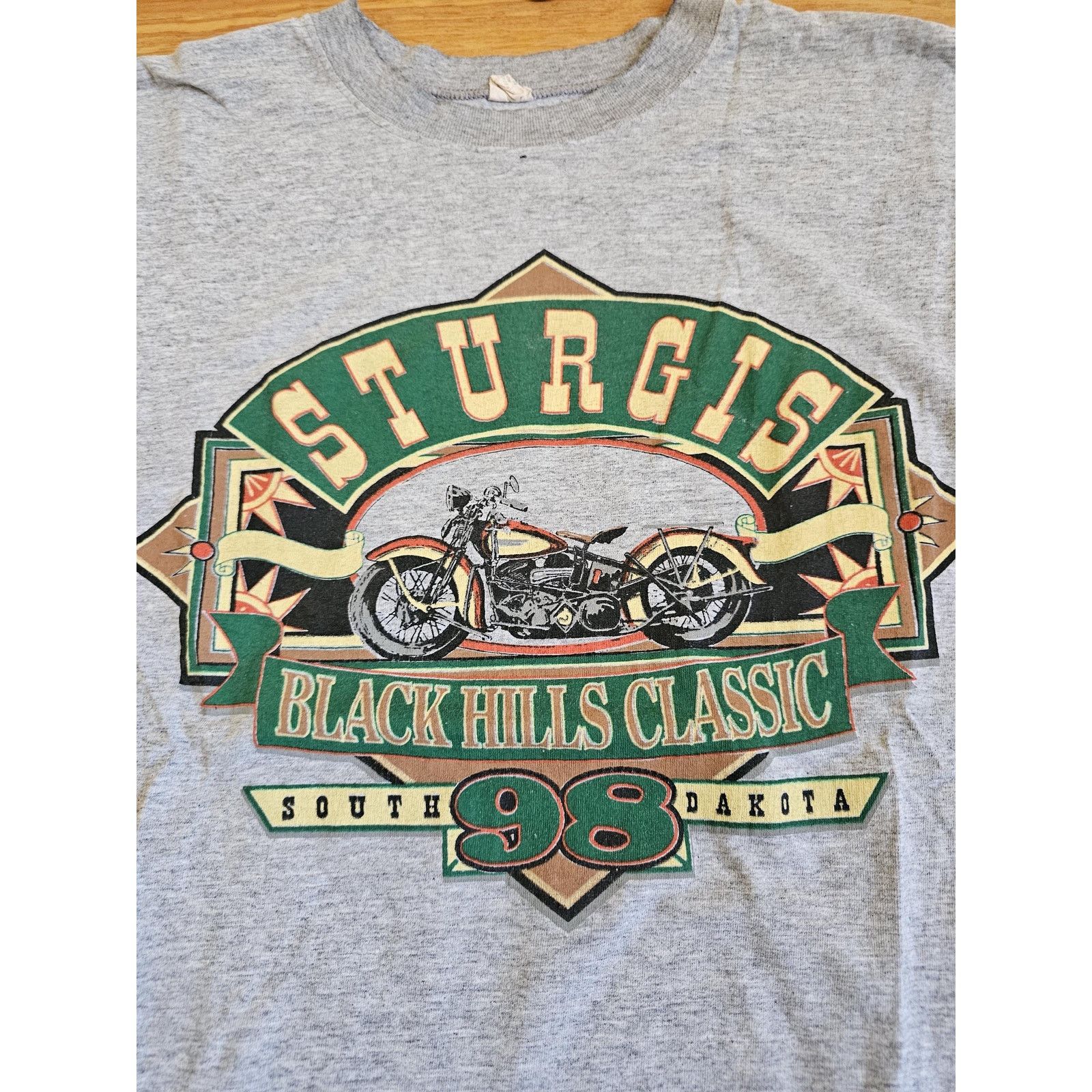 Other Sturgis Rally 1998 Double Sided Skull Eagle Gray Shirt Sz L Size US L / EU 52-54 / 3 - 3 Thumbnail