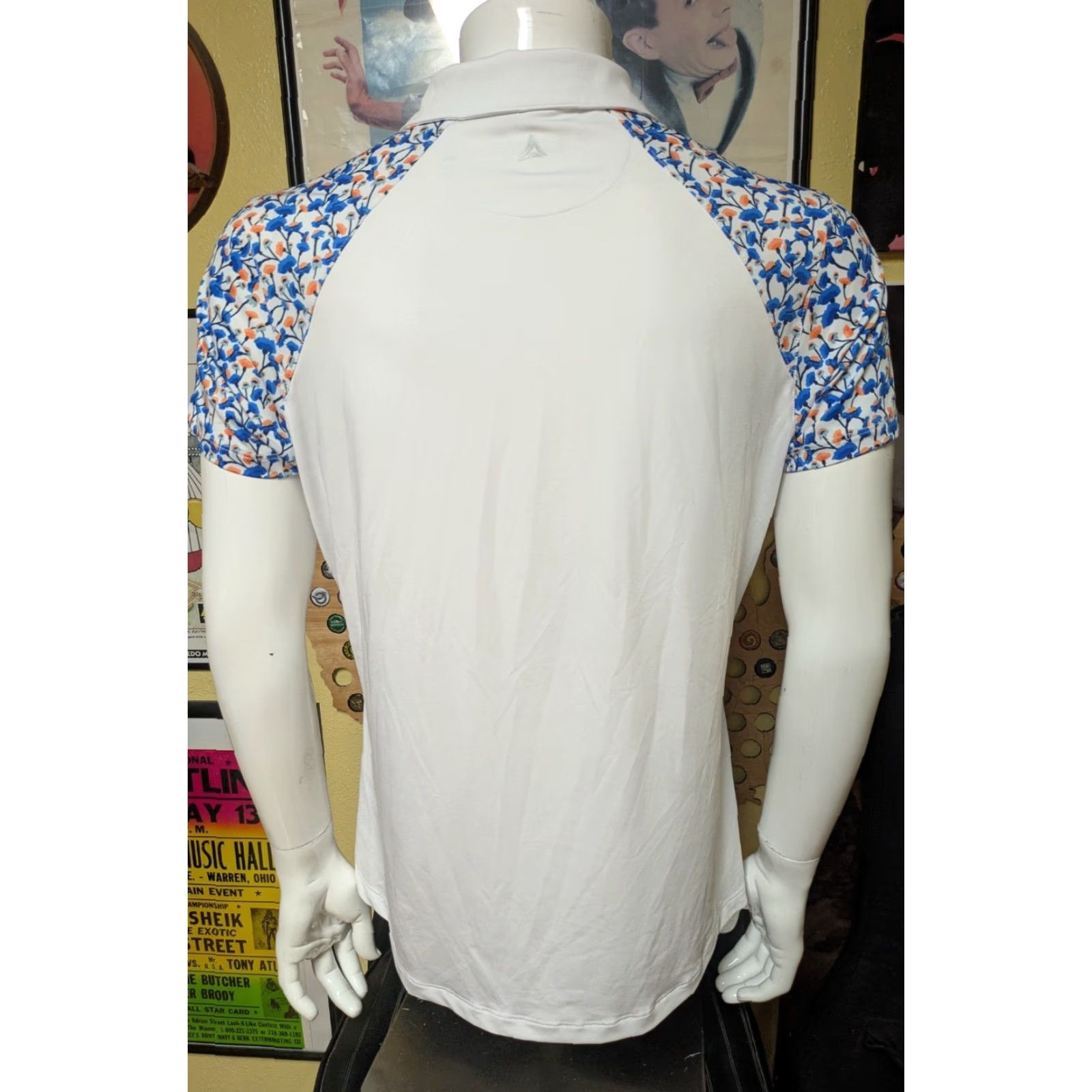 Vintage Womens Bermuda Sands Polo Shirt Golf Ladies Large White Shirt Polo Tee Casual 90% Polyester 10% Spandex Noble Hawk Logo Size L / US 10 / IT 46 - 3 Thumbnail