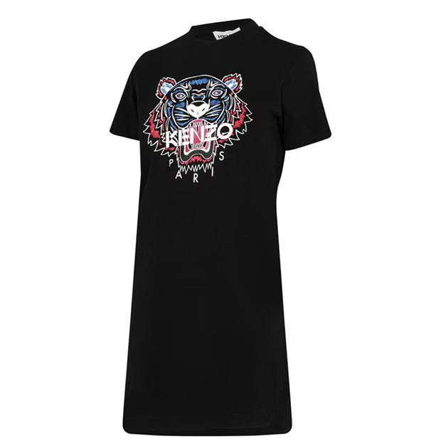 Kenzo o1g2r1mq1024 T Shirt Mini Dress in Black Size XXS / US 00 / IT 34 - 3 Thumbnail