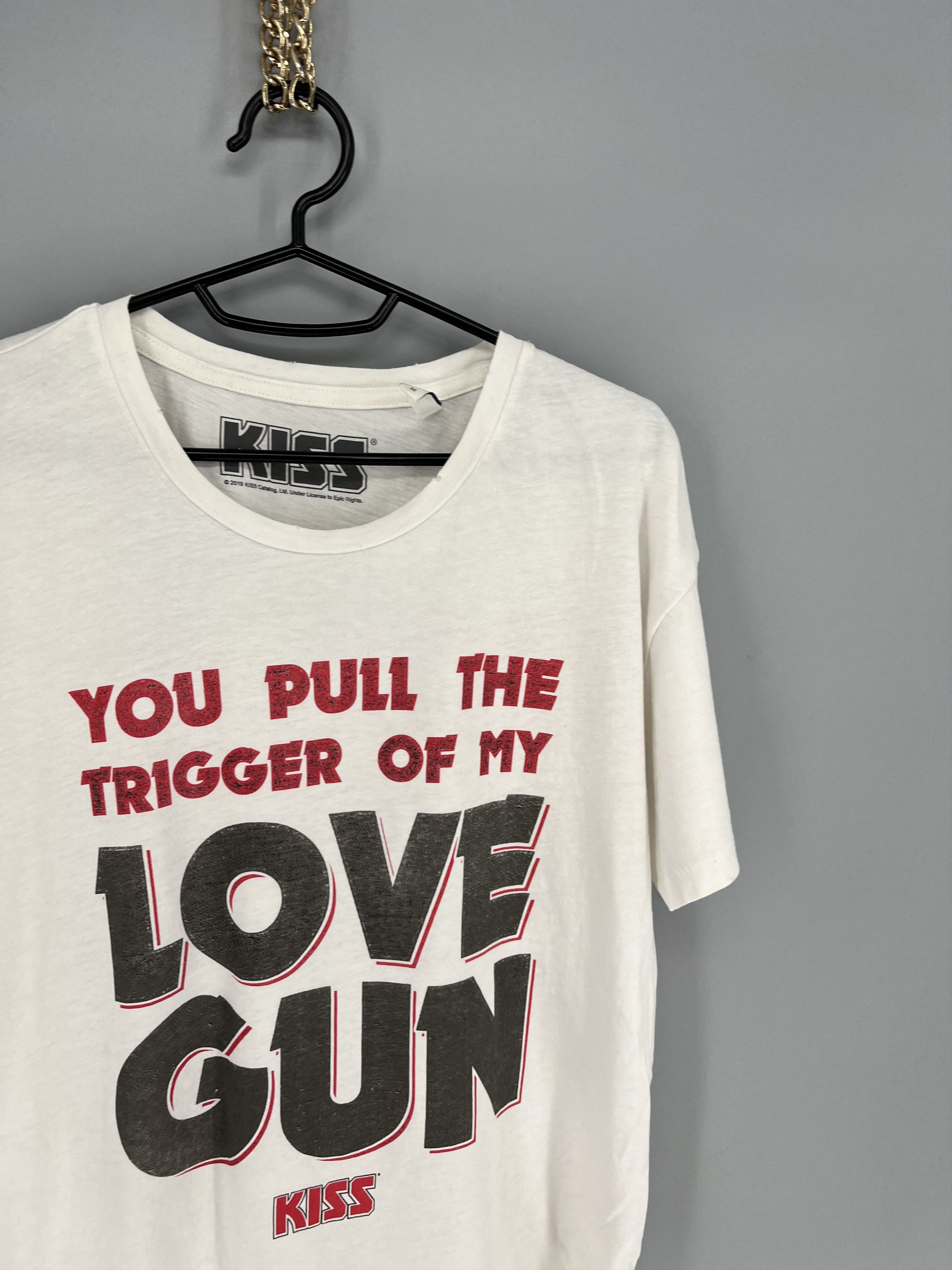 Band Tees Vintage Y2K KISS "You Pull The Trigger Of My Love Gun " Size M / US 6-8 / IT 42-44 - 7 Thumbnail