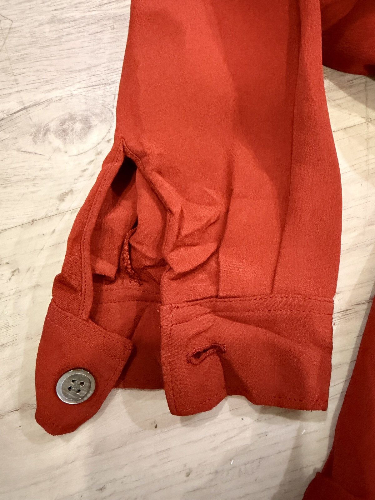 Y's Y’s Yohji Yamamoto Red Button Up Shirt Made in Japan Size S / US 4 / IT 40 - 5 Thumbnail