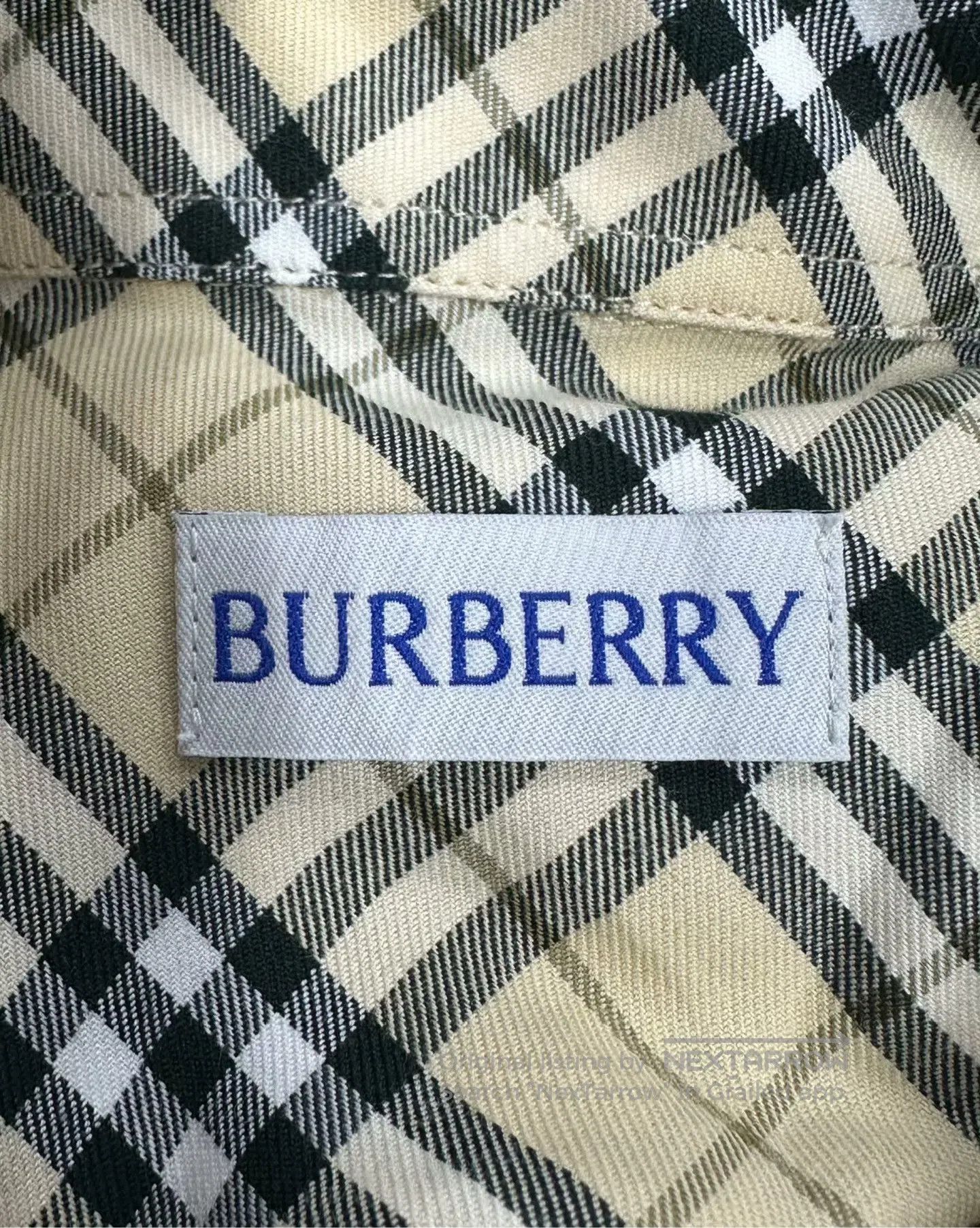 Burberry Burberry Beige Classic Plaid Long Sleeve Shirt| Size XXS / US 00 / IT 34 - 4 Thumbnail