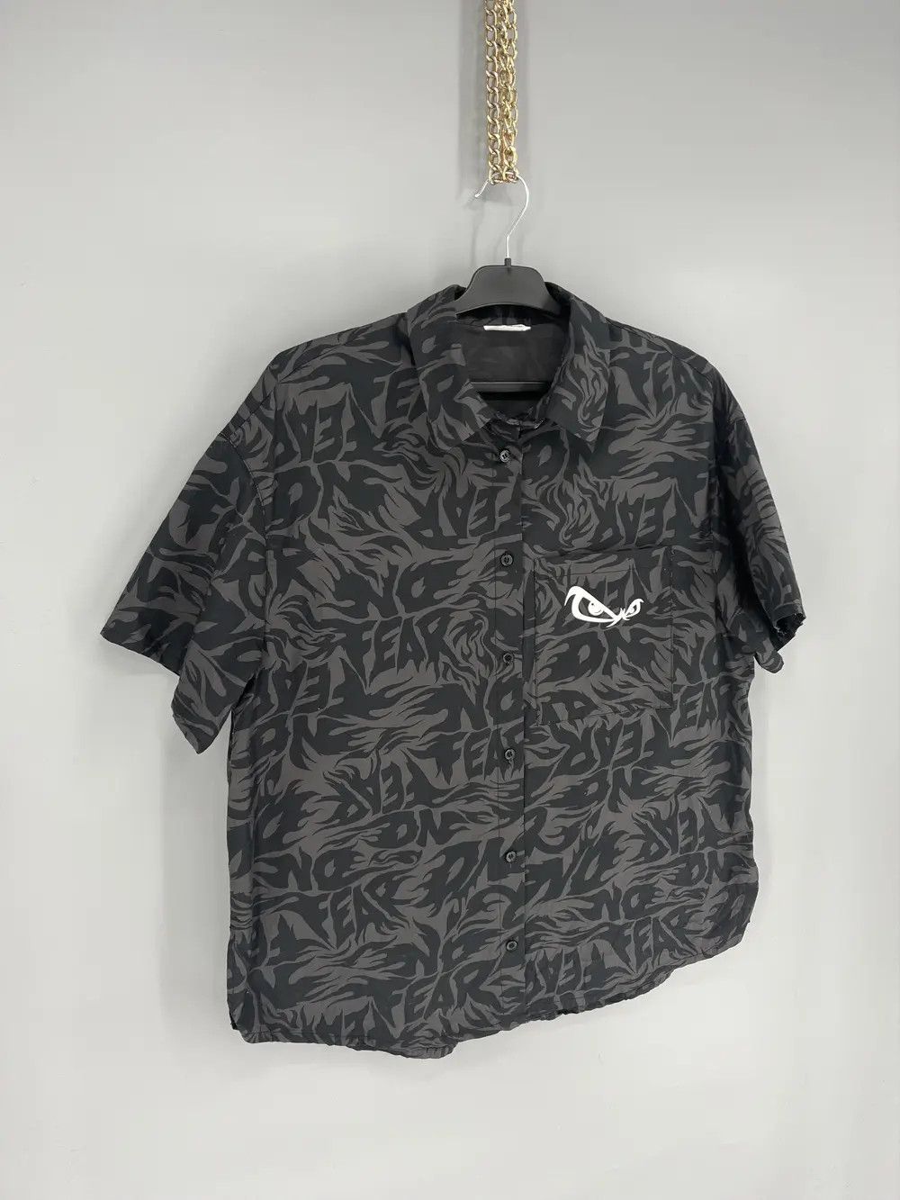 Japanese Brand VINTAGE 90s NO FEAR BIG LOGO SHIRT HIPHOP MONOGRAM Size US S / EU 44-46 / 1 - 2 Thumbnail