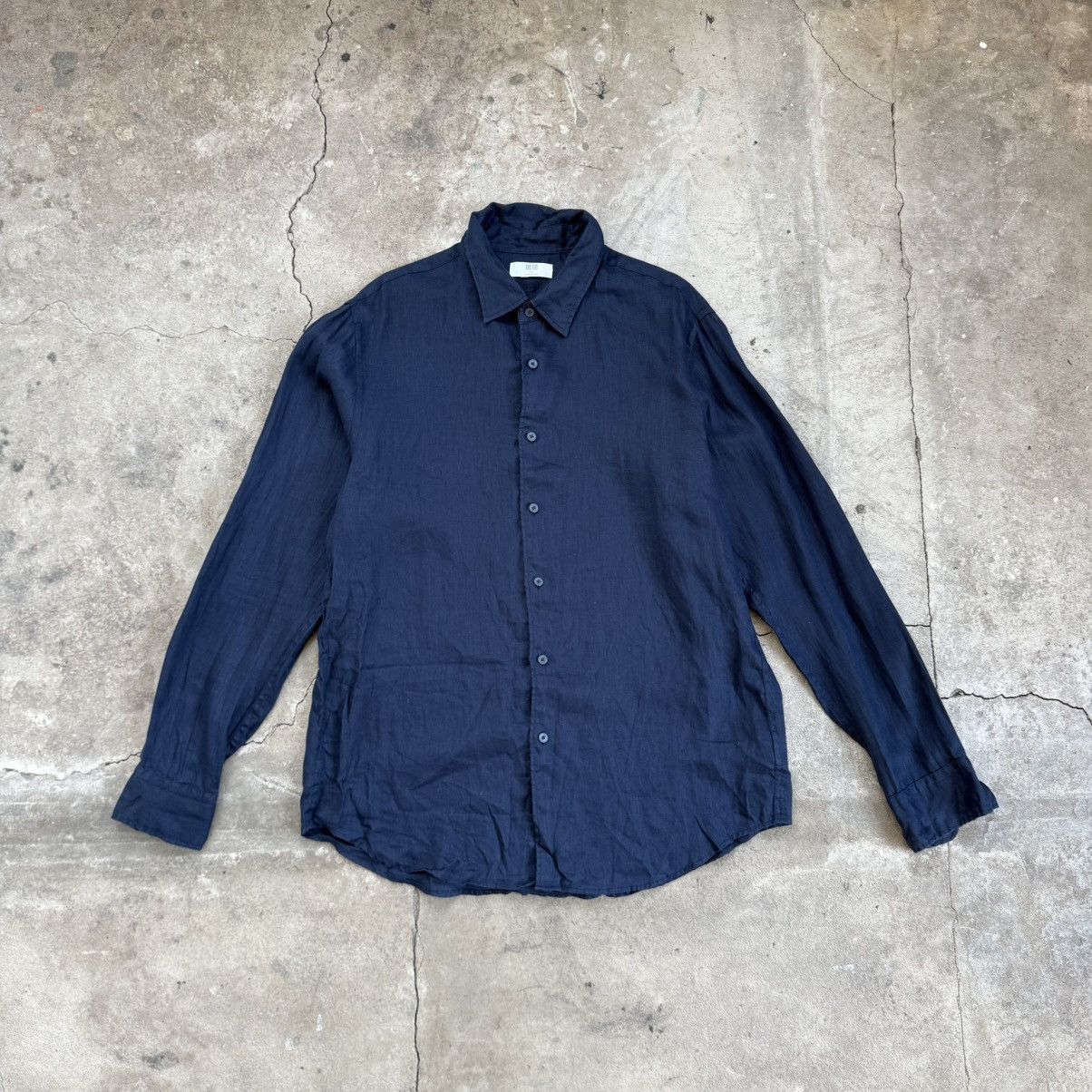Uniqlo Uniqlo Linen Button Up Shirt Size US XL / EU 56 / 4 - 1 Thumbnail