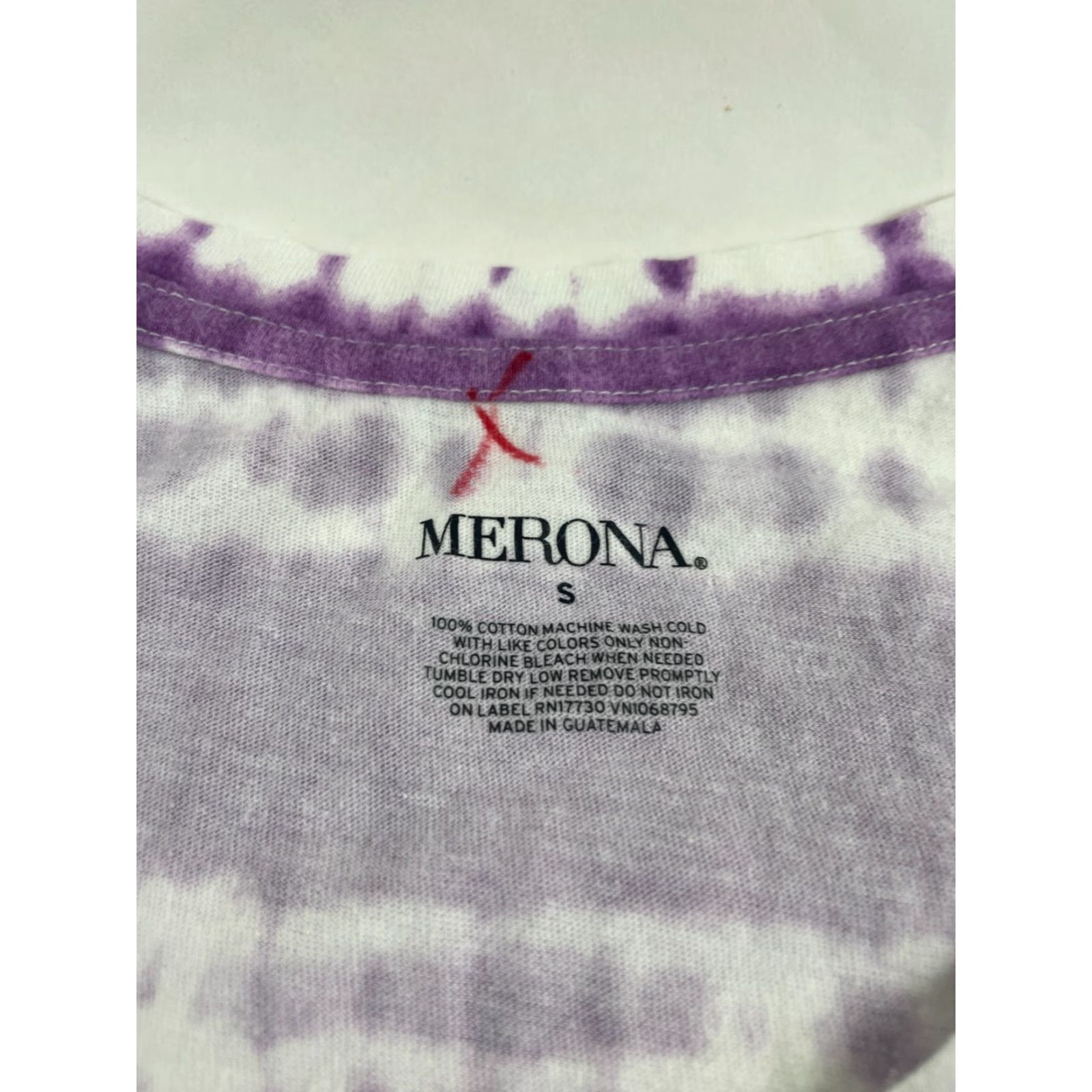 Merona Merona Tank Top Women’s Size S Purple White Tie Dye Stripes Sleeveless Round Neck Shirt Adult Womens Size S / US 4 / IT 40 - 7 Thumbnail