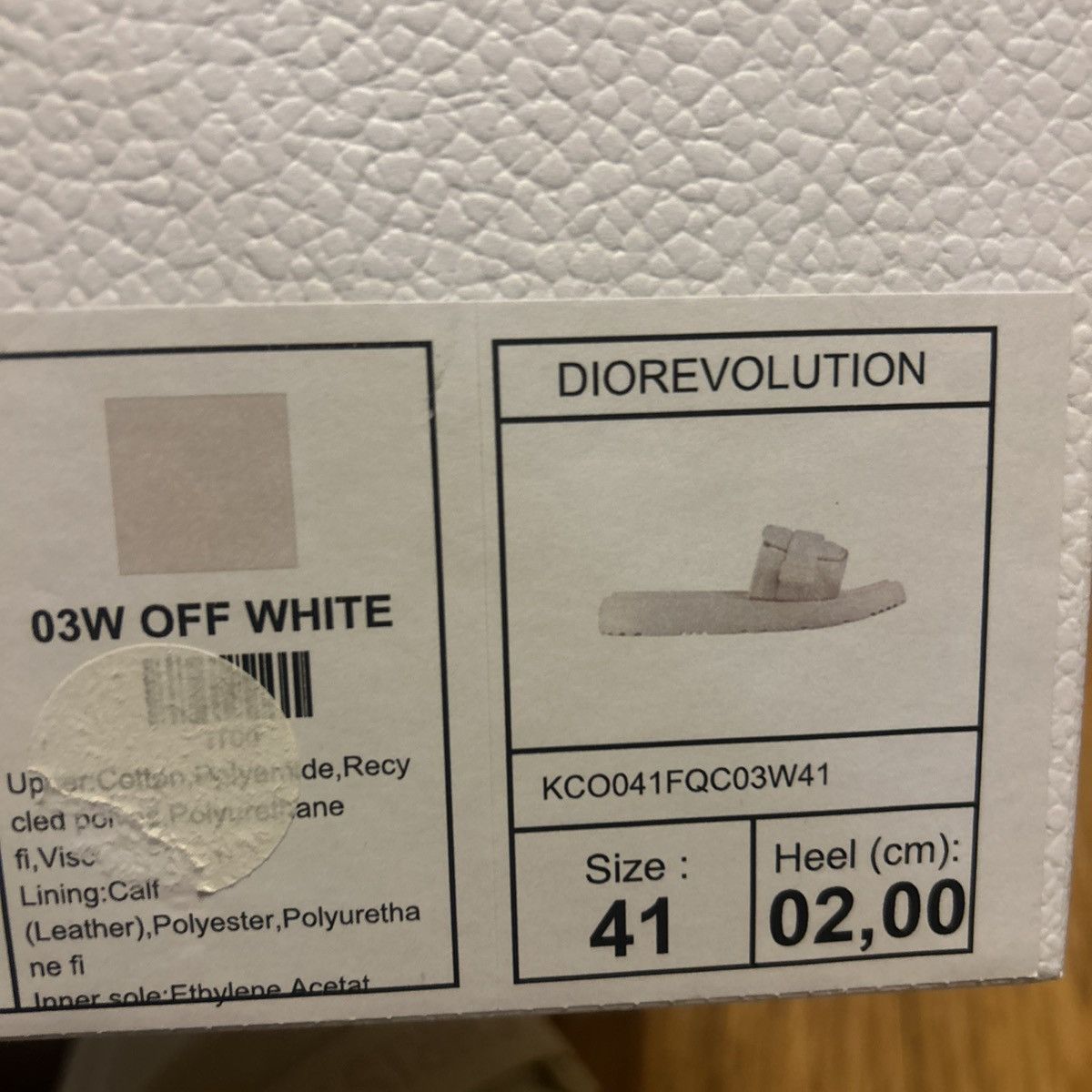 Dior Dior DIO(R)EVOLUTION SLIDE White Quilted Cannage Size US 11 / IT 41 - 8 Thumbnail