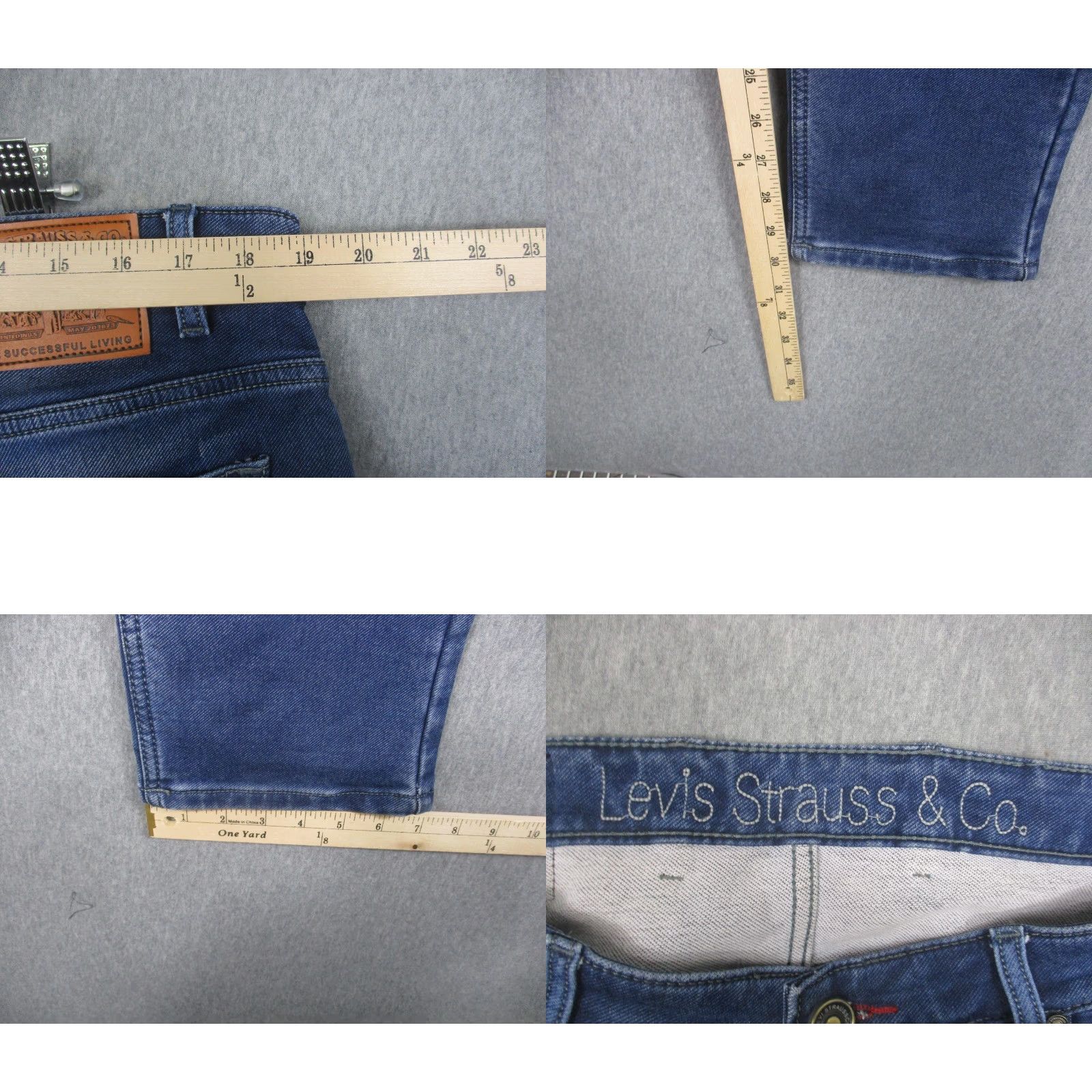 Levi's Levi's 511 Jeans Mens 38x32 Blue Slim Fit Tapered Leg Denim Medium Wash Size US 38 / EU 54 - 8 Thumbnail