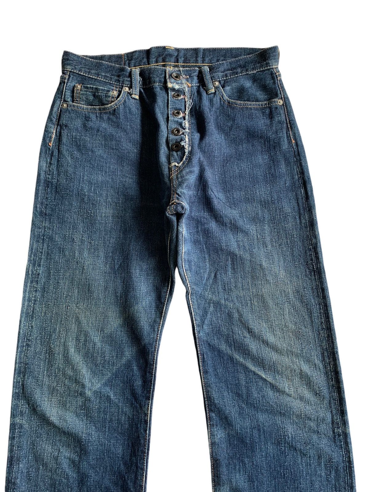 Japanese Brand × Jean BORN FREE 30TH ANNIVERSARY JAPANESE SELVEDGE DENIM Size US 31 - 7 Thumbnail