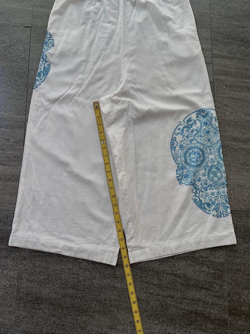 Junya Watanabe FREE TAX! Skull Graphic Relaxed/Easy Pants Size US 31 - 15 Thumbnail