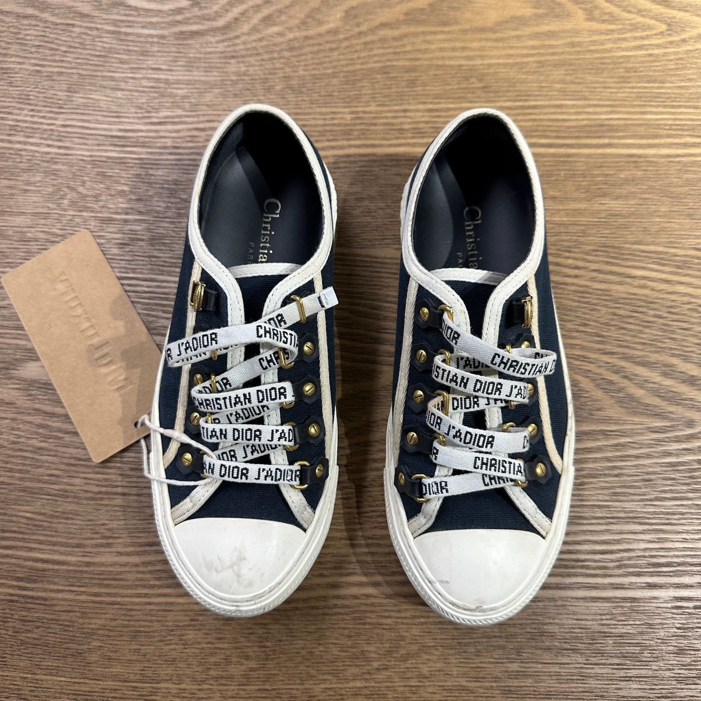 Christian Dior Monsieur Christian Dior Walk'n low top canvas sneakers 34 Size US 4 / IT 34 - 2 Thumbnail
