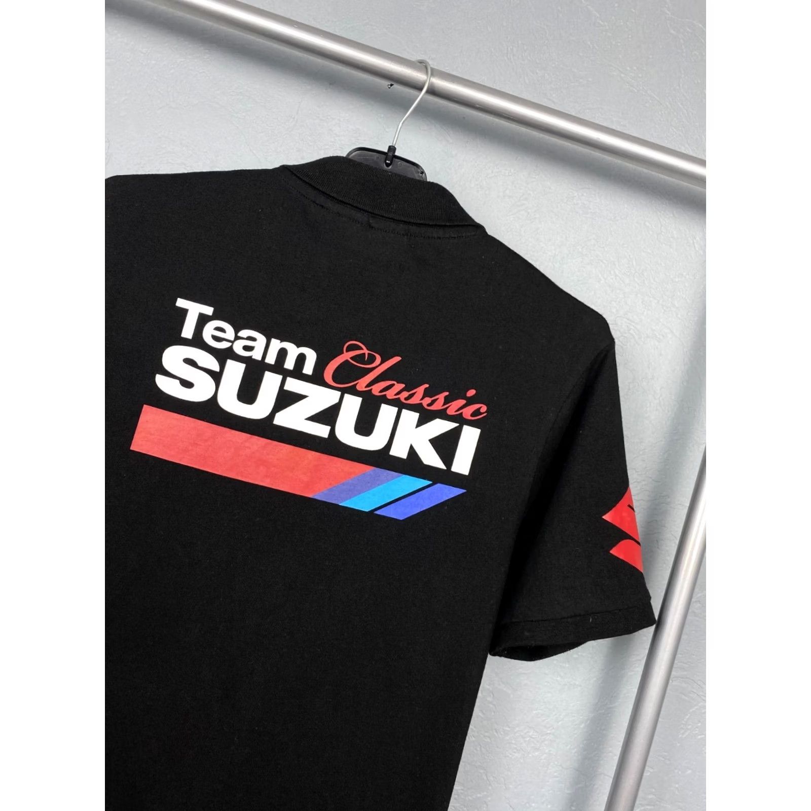 Vintage Suzuki Racing Team Vintage Mens Polo Shirt Size S Black Polo Mens Size US S / EU 44-46 / 1 - 7 Thumbnail