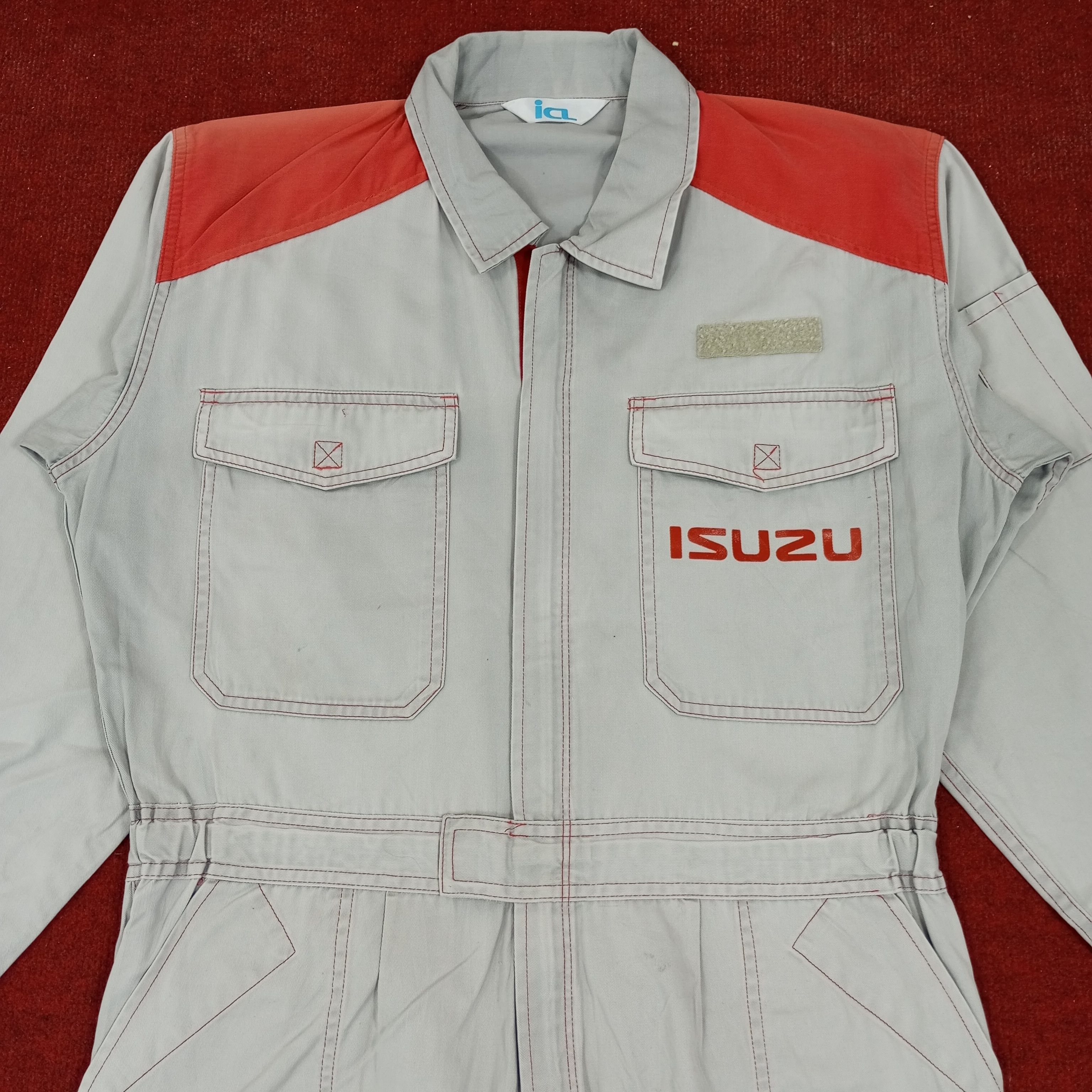 Japanese Brand × Vintage Isuzu Japanese Motorsports Coverall Jacket Size US L / EU 52-54 / 3 - 5 Thumbnail