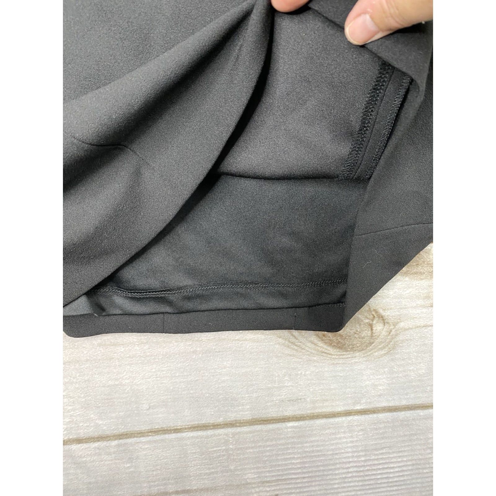 Calvin Klein Calvin Klein Dress Womens 6 Black Sleeveless Stretch Lined Back Scoop Neck Knee Length Zip Fully Lined Classic Sheath Size M / US 6-8 / IT 42-44 - 6 Thumbnail
