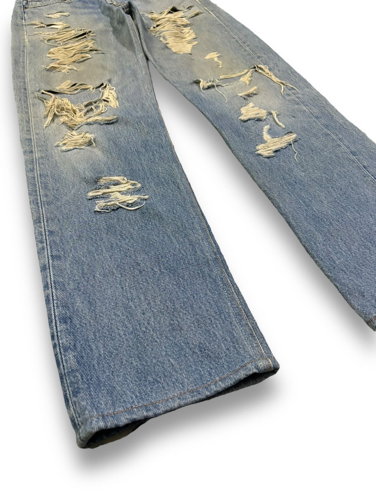 Levi's Vintage 90s Levis 501 Mud Wash Distressed Grunge Jeans Size US 30 / EU 46 - 10 Thumbnail