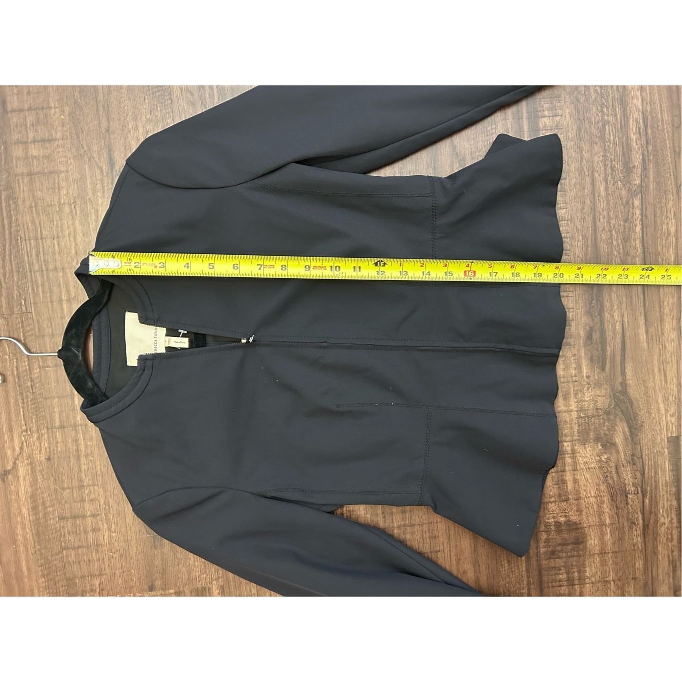 Rebecca Taylor Rebecca Taylor Ava Zip-Front Peplum Jacket in Black, Sz 0, M Size XS / US 0-2 / IT 36-38 - 2 Thumbnail