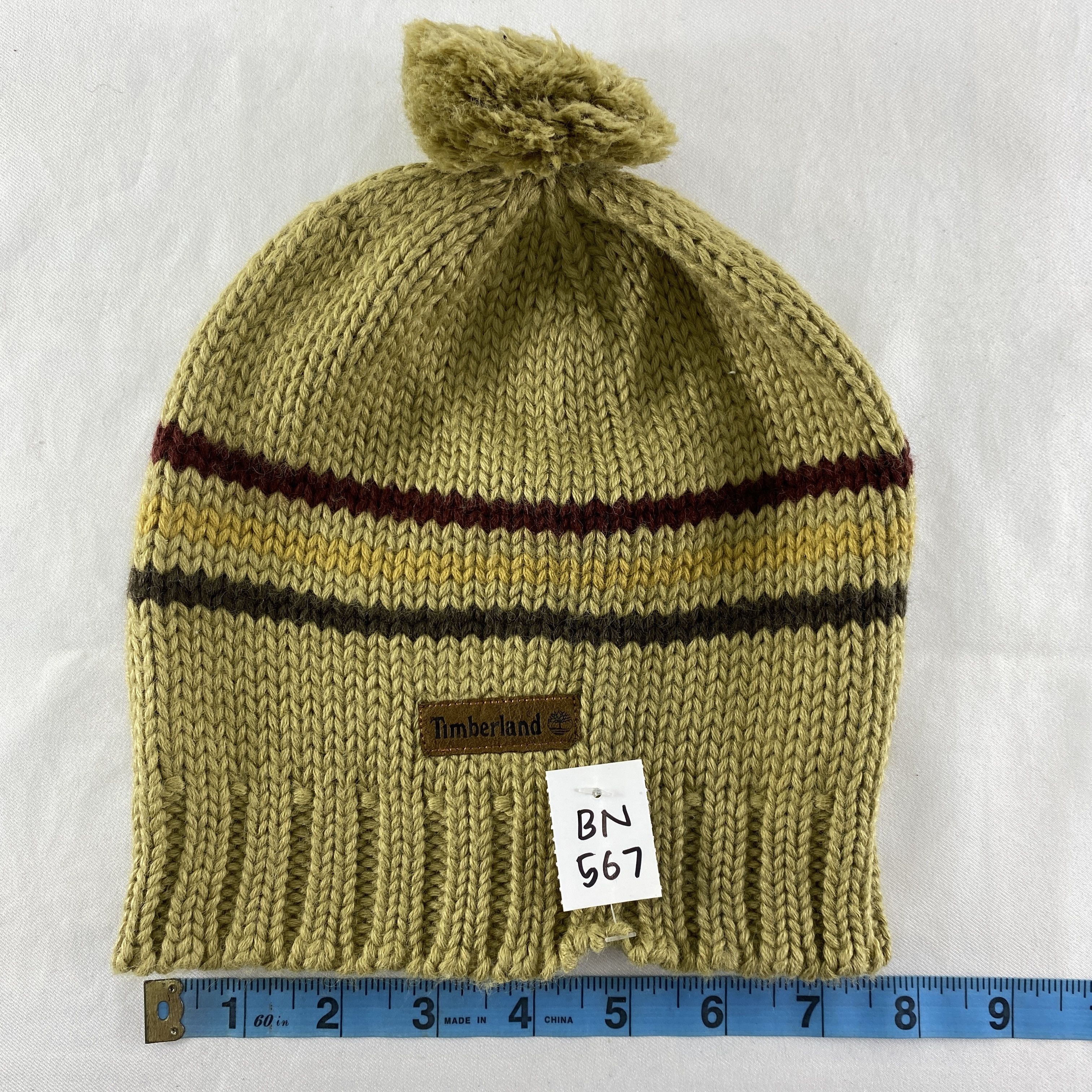 Timberland Timberland Double Stripes Design Snow Cap Hat Beanie -BN567 Size ONE SIZE - 4 Thumbnail