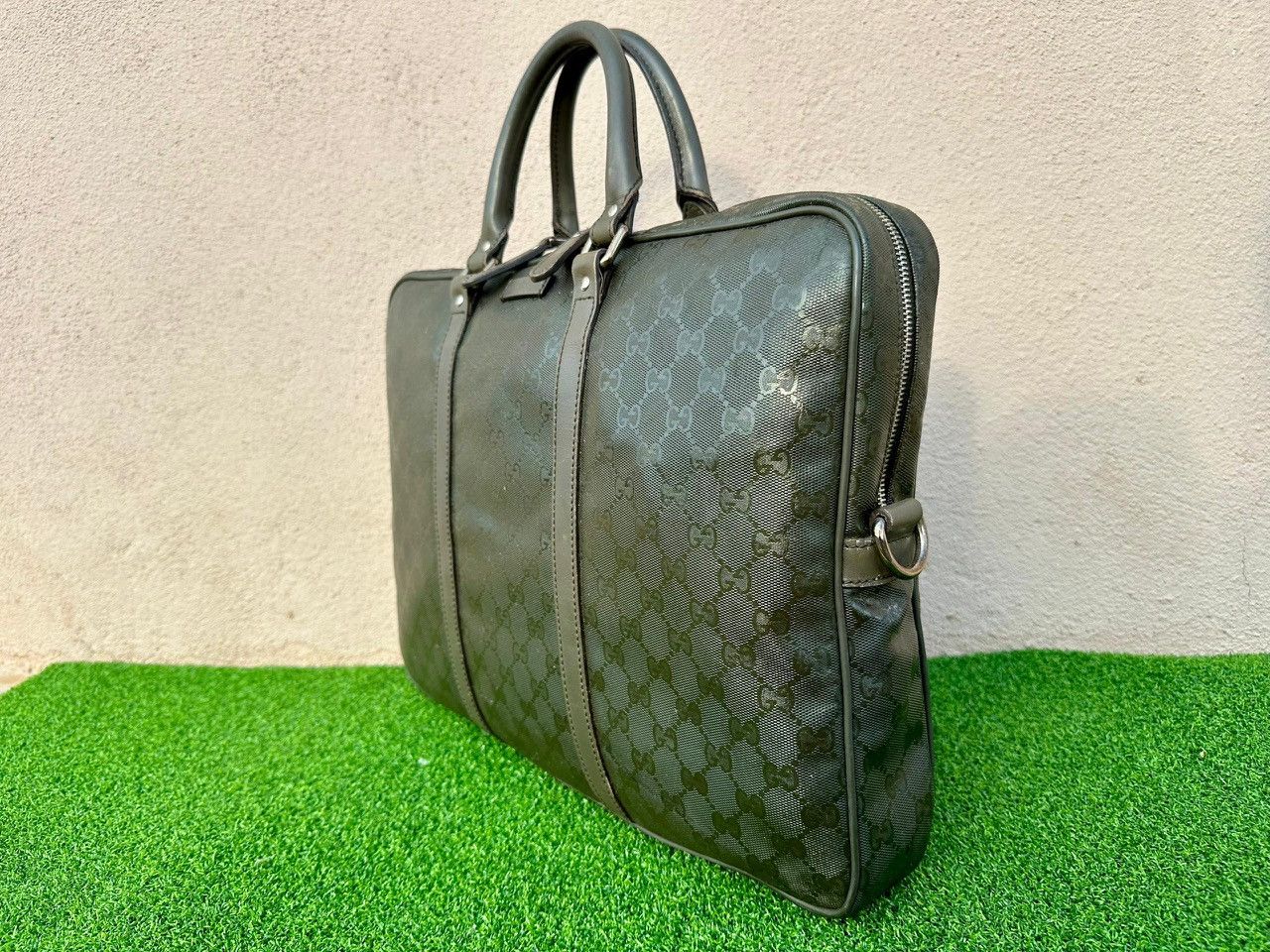 Gucci Authentic Gucci GG Imprime Medium Briefcase Size ONE SIZE - 3 Thumbnail