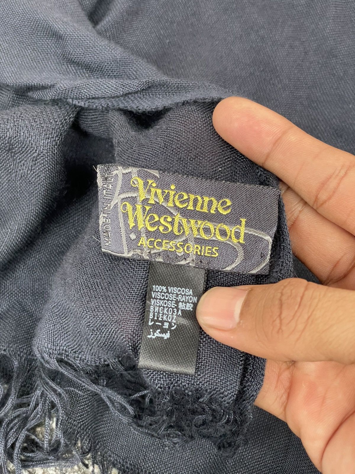 Vivienne Westwood Vivienne Westwood 31” x 74” Scarf Size ONE SIZE - 3 Thumbnail