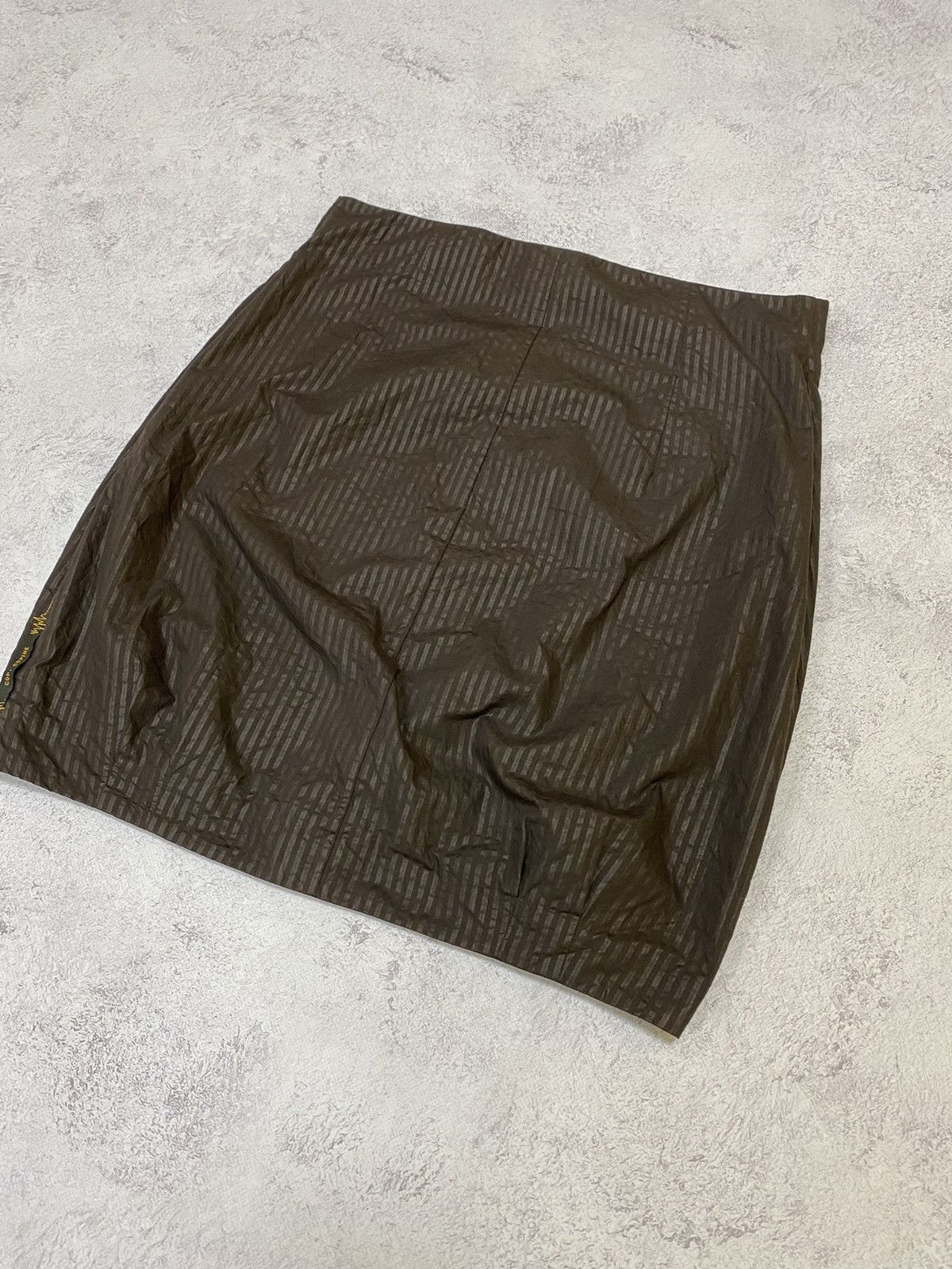 Cop Copine Cop Copine Womens Vintage Brown Striped Mini Skirt Size 42 Size 28" / US 6 / IT 42 - 2 Thumbnail