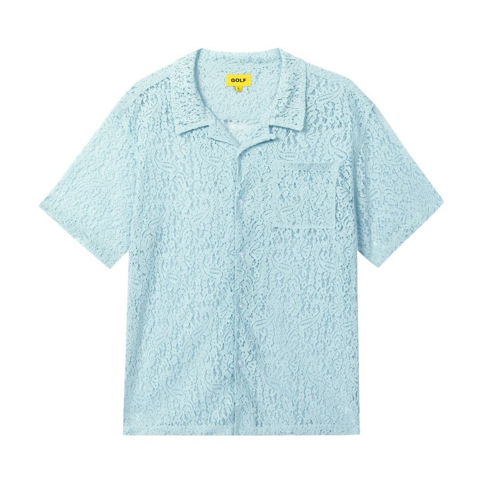 トップス golf wang lace button up light blue Golf Wang × Tyler The Creator Light Blue Lace Button Up