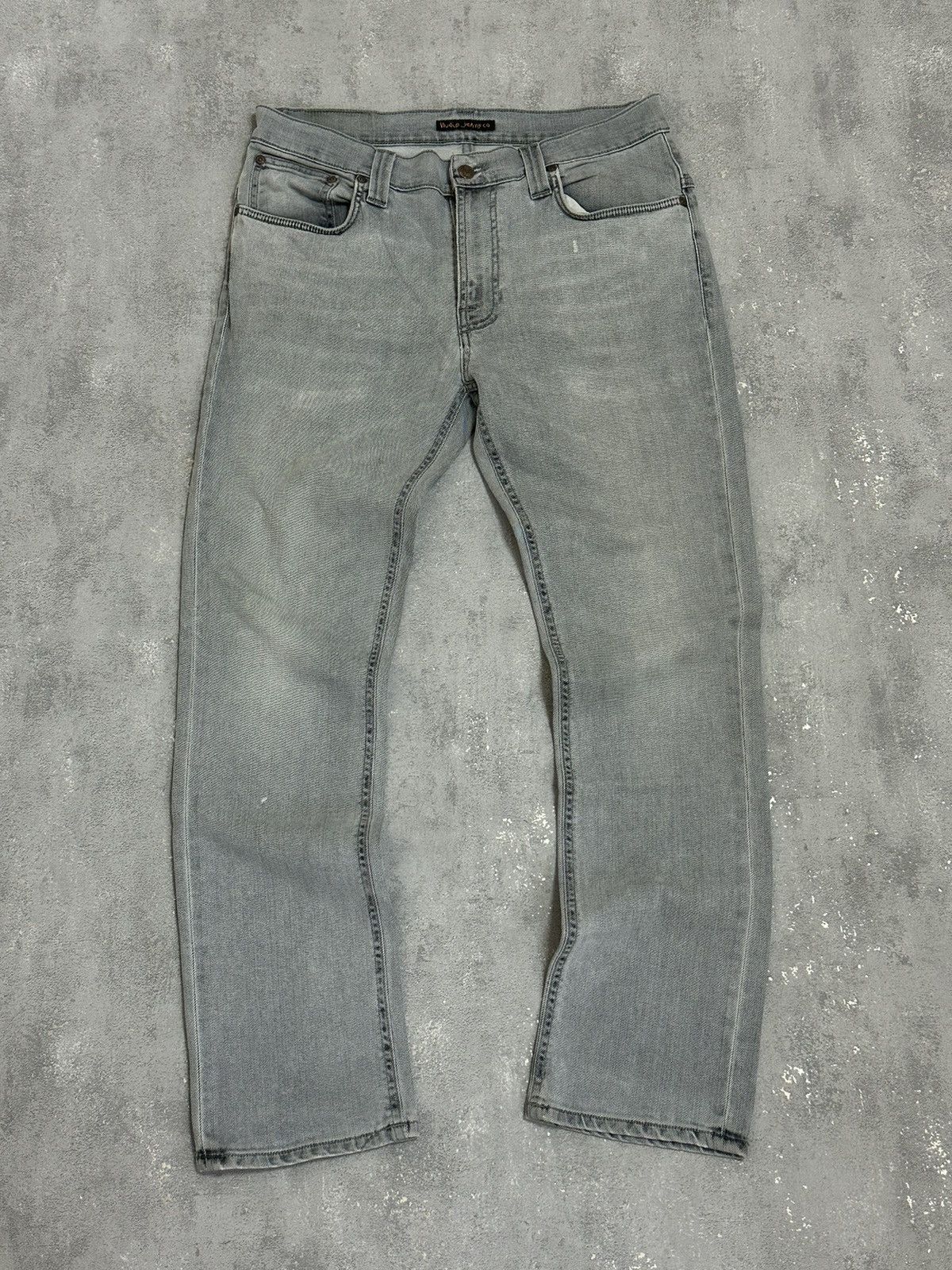 Nudie Jeans Nudie Jeans Thin Finn Grey Denim 34/30 Size US 34 / EU 50 - 2 Thumbnail