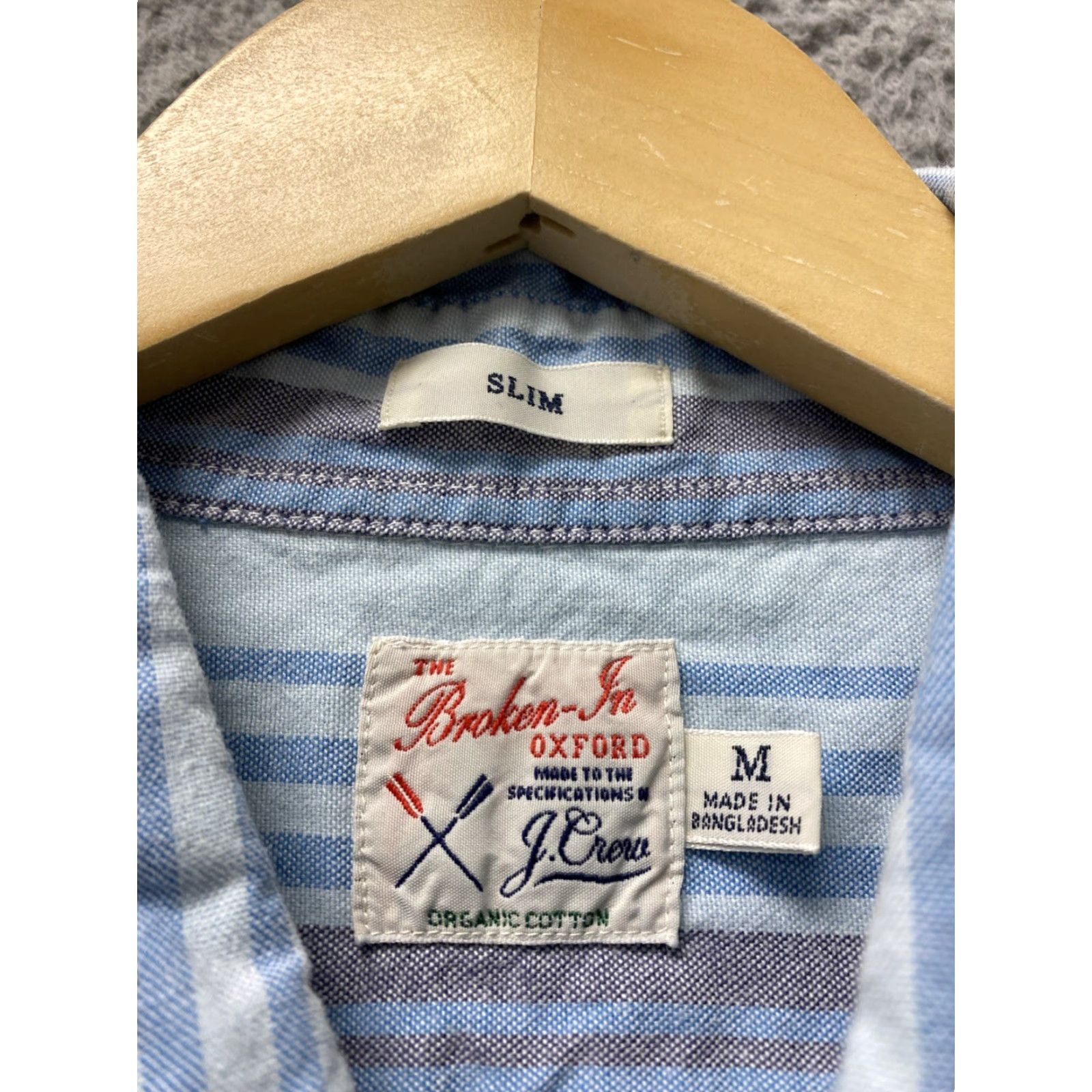 J.Crew J. Crew Button Shirt Men’s M Work Casual White Blue Stripe Shirt Knit Flannel Button-Up Pocket Western Collared Short Sleeve Mens Size US M / EU 48-50 / 2 - 4 Thumbnail