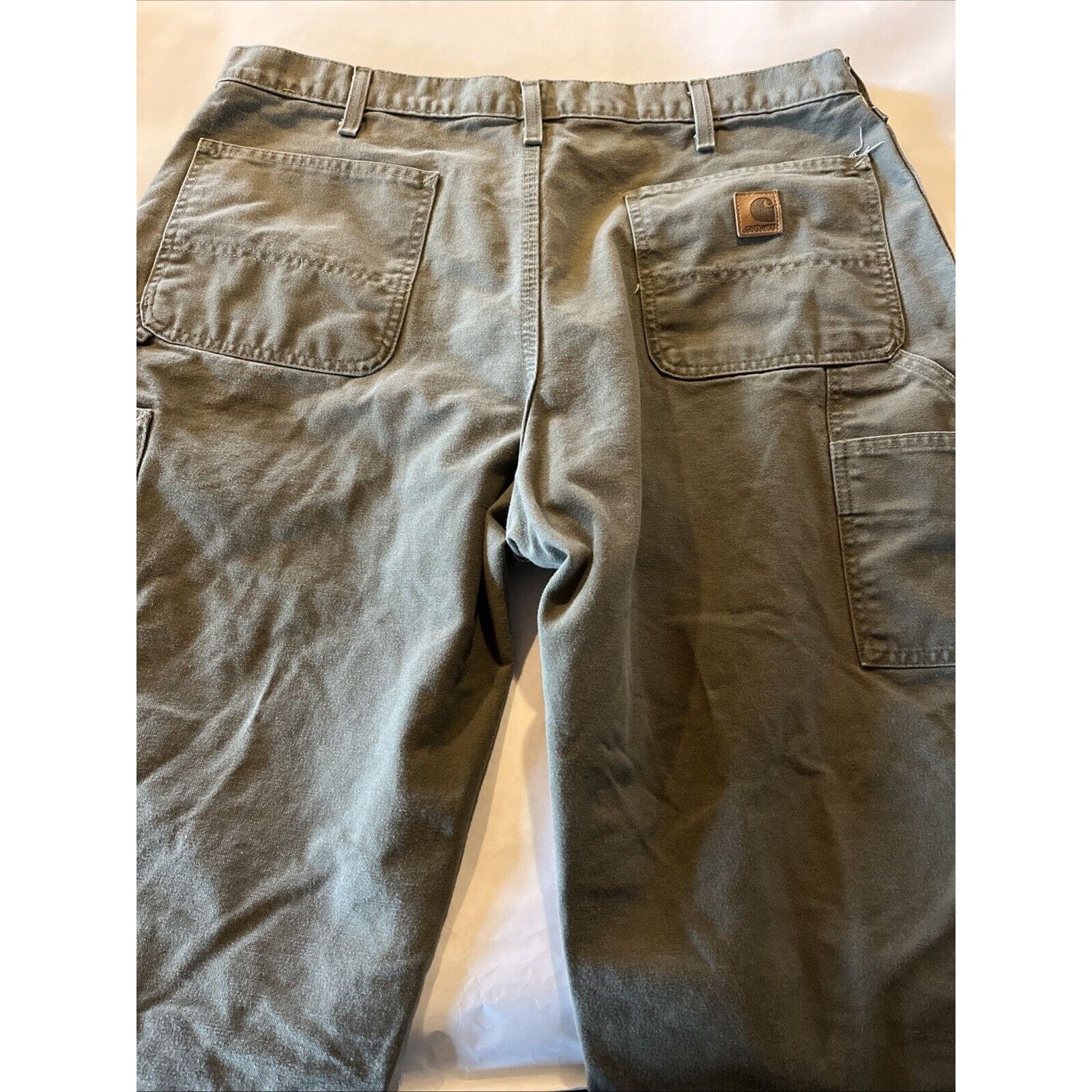 Carhartt Carhartt Men’s 38x31 Duck Canvas Carpenter Workwear Gray Size US 31 - 11 Thumbnail