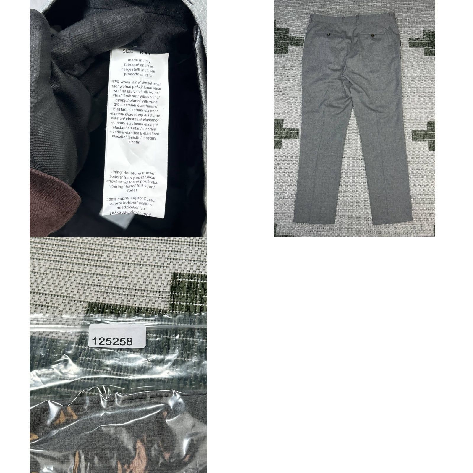 Paul Smith Paul Smith Dress Pants Mens 44 Gray Wool Tapered Leg Dress Pants Mens 44 Gray Wool Tapered Leg Size US 44 / EU 60 - 8 Thumbnail