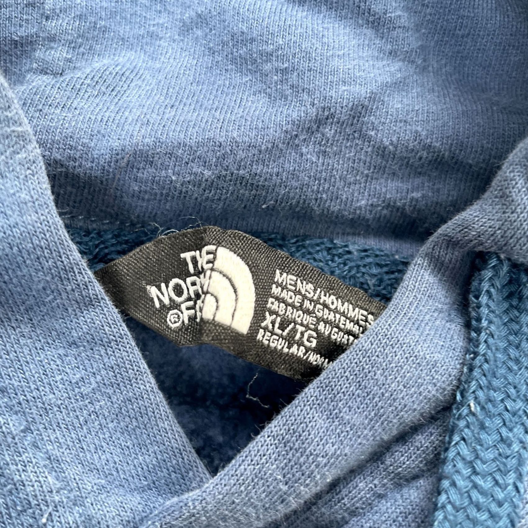 The North Face VINTAGE The North Face Hoodie Mens XL Blue Drawstring Hooded Graphic Print Pockets Crew Neck Regular Fit Seasonal Fall Winter Mens Size US XL / EU 56 / 4 - 3 Thumbnail