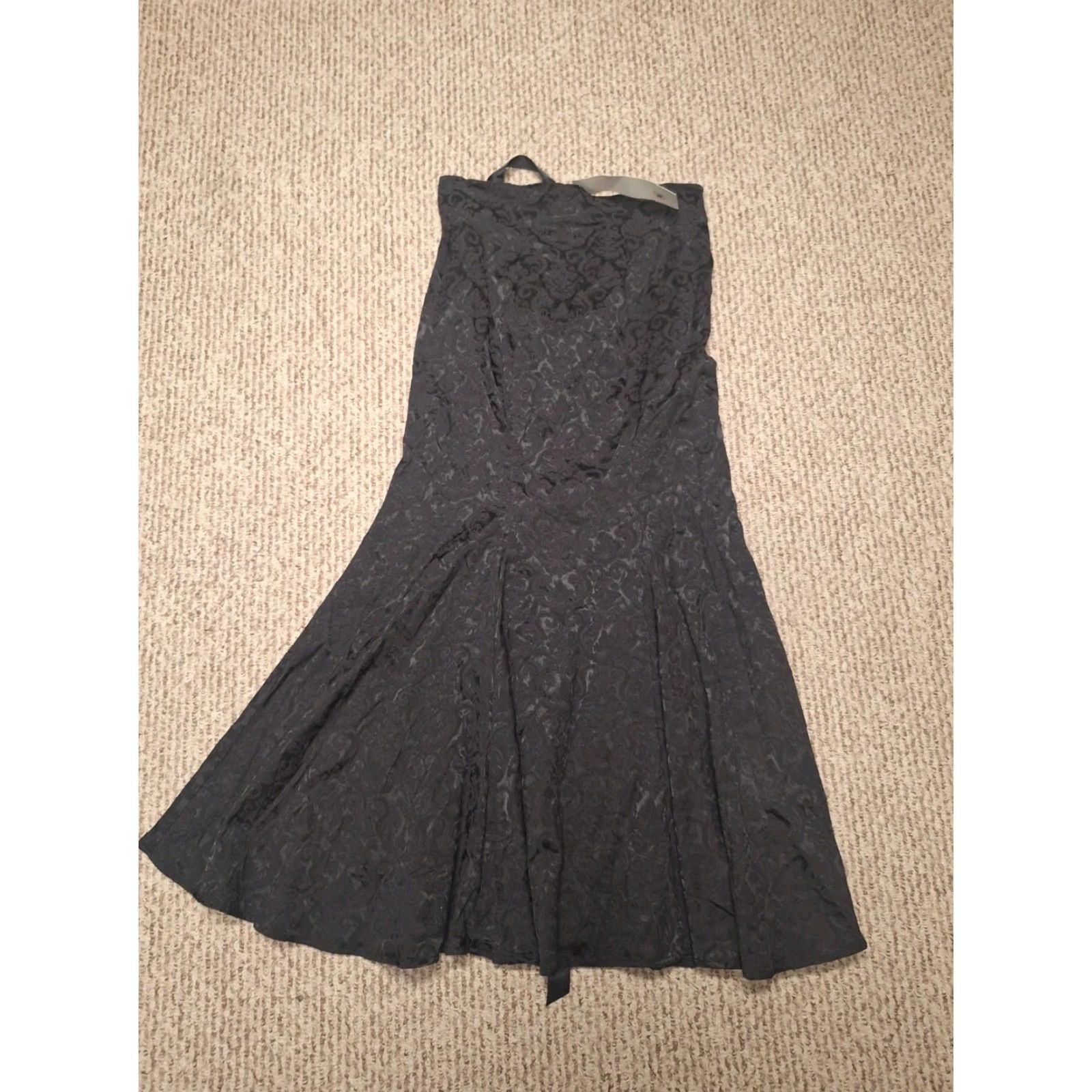 Vintage Chic Star Skirt M Black Lace-up Renaissance Goth Metal Vamp Nwt Size 32" / US 10 / IT 46 - 2 Thumbnail