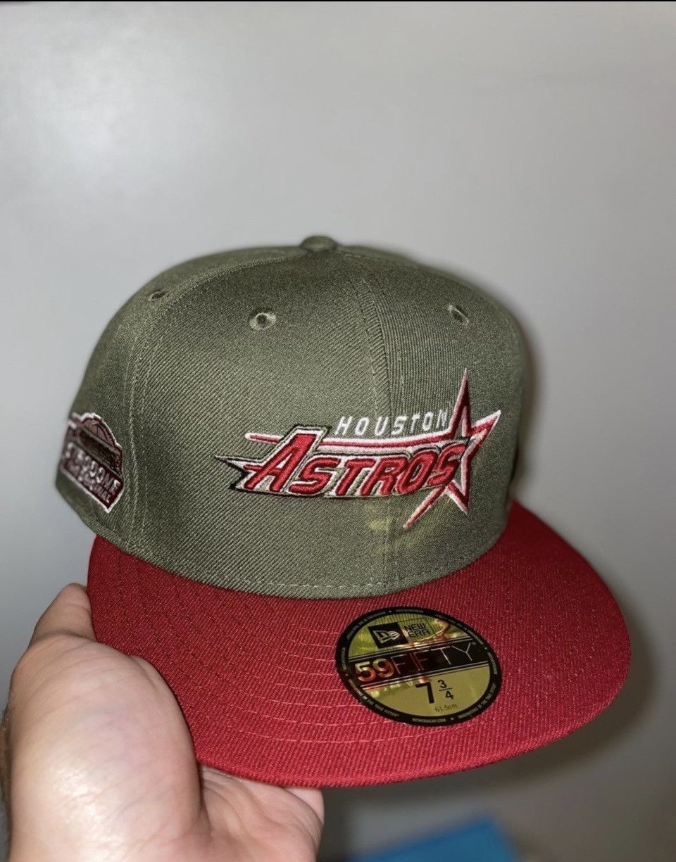 New Era USA cap king Houston Astros script size 7 3/4 brand new sold Size ONE SIZE - 1 Thumbnail