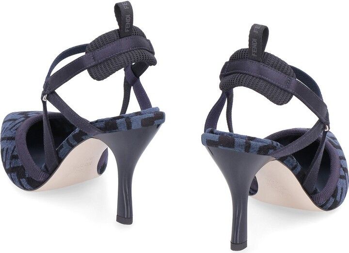 Fendi o1w1db10325 8J8361 Colibri Lite Pumps in Navy Blue Size US 9 / IT 39 - 3 Thumbnail