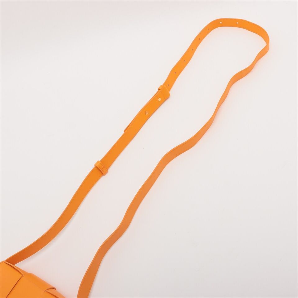 Bottega Veneta o1loc1c0824 Size: OS / Leather Cross-Body Mini Bag in Orange Size ONE SIZE - 5 Thumbnail