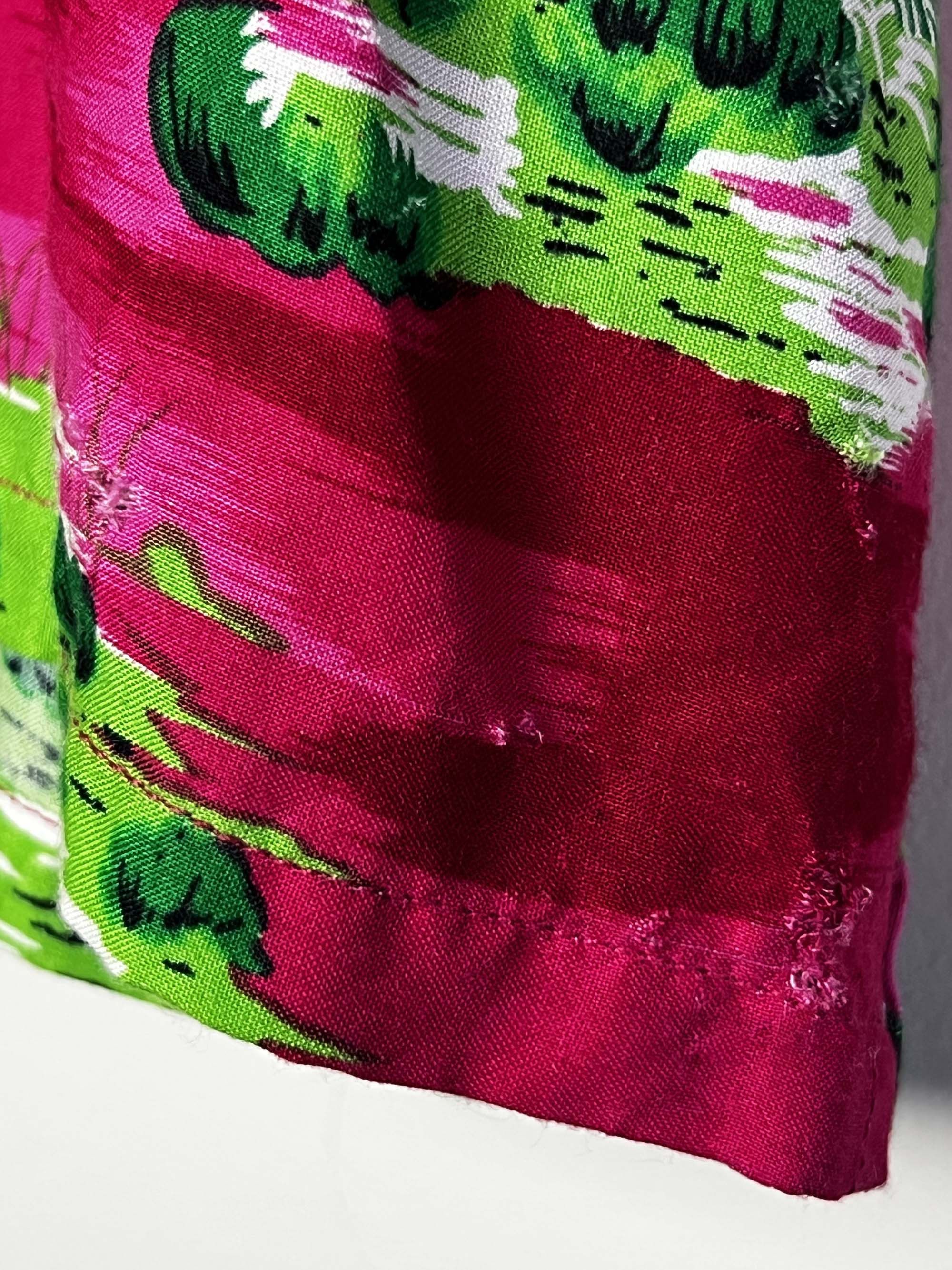 Vintage 1980's Super Way Hot Pink Aloha Luau Island Print Button Up Size US XXL / EU 58 / 5 - 12 Thumbnail