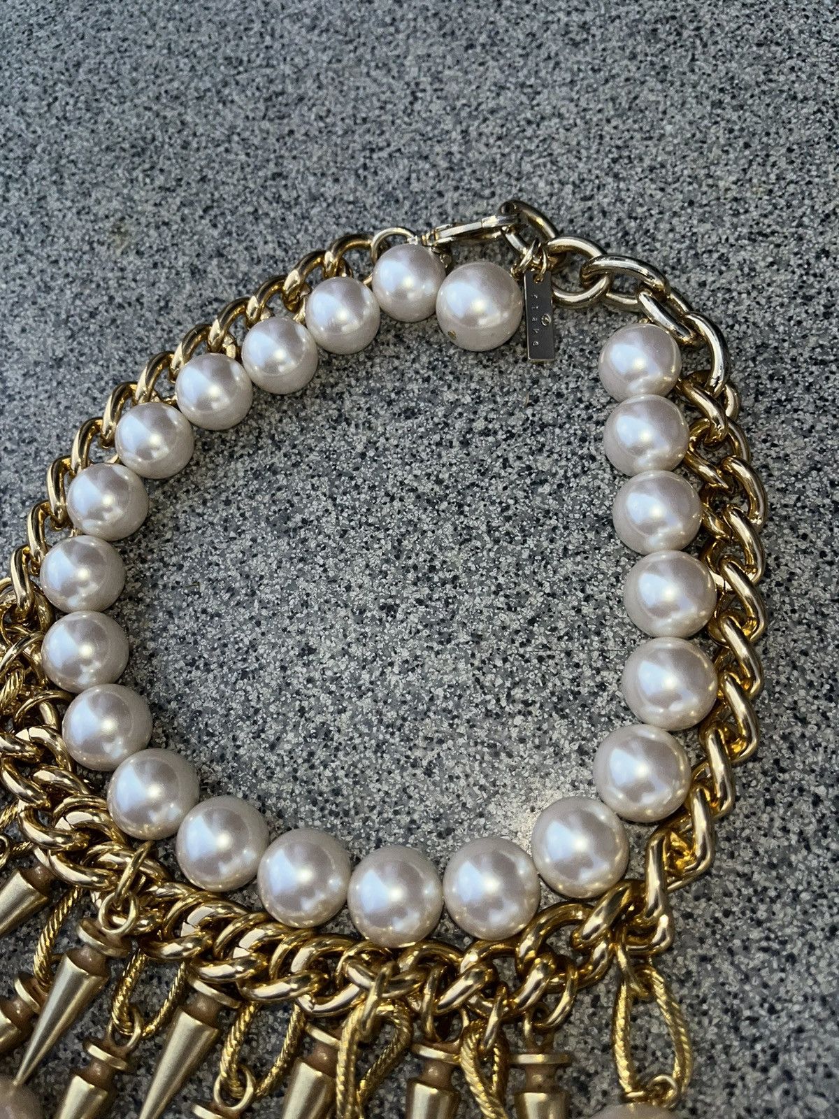 Junya Watanabe CDG Junya Wanatabe Faux-Pearl Stud Necklace Size ONE SIZE - 3 Thumbnail