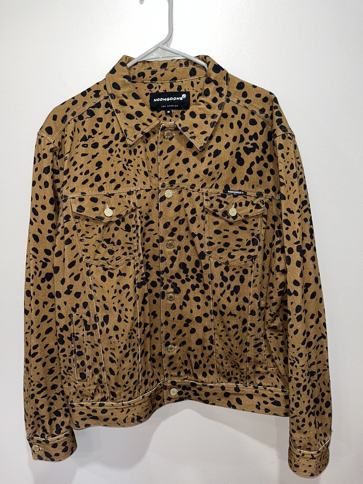image of Noon Goons Leopard Jacket in Brown, Men's (Size Medium)