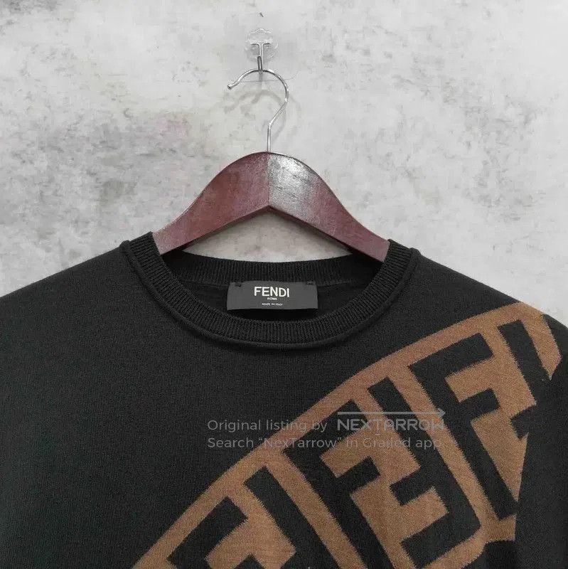 Fendi Fendi Black Wool Long Sleeve Knit Sweater . Size US M / EU 48-50 / 2 - 6 Thumbnail