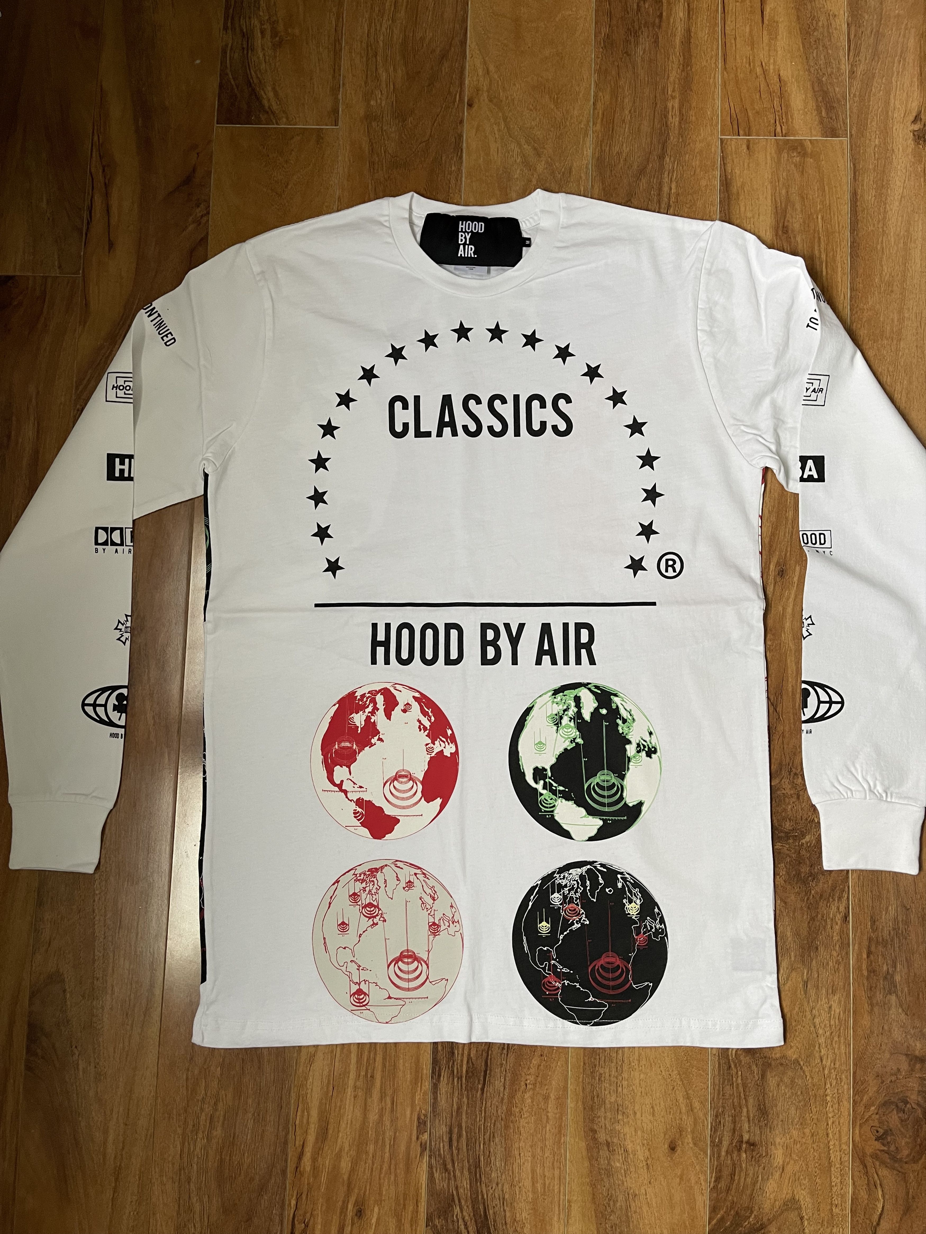 HOOD BY AIR HBA Screenprinted X-ray Double Zip Long Sleeve