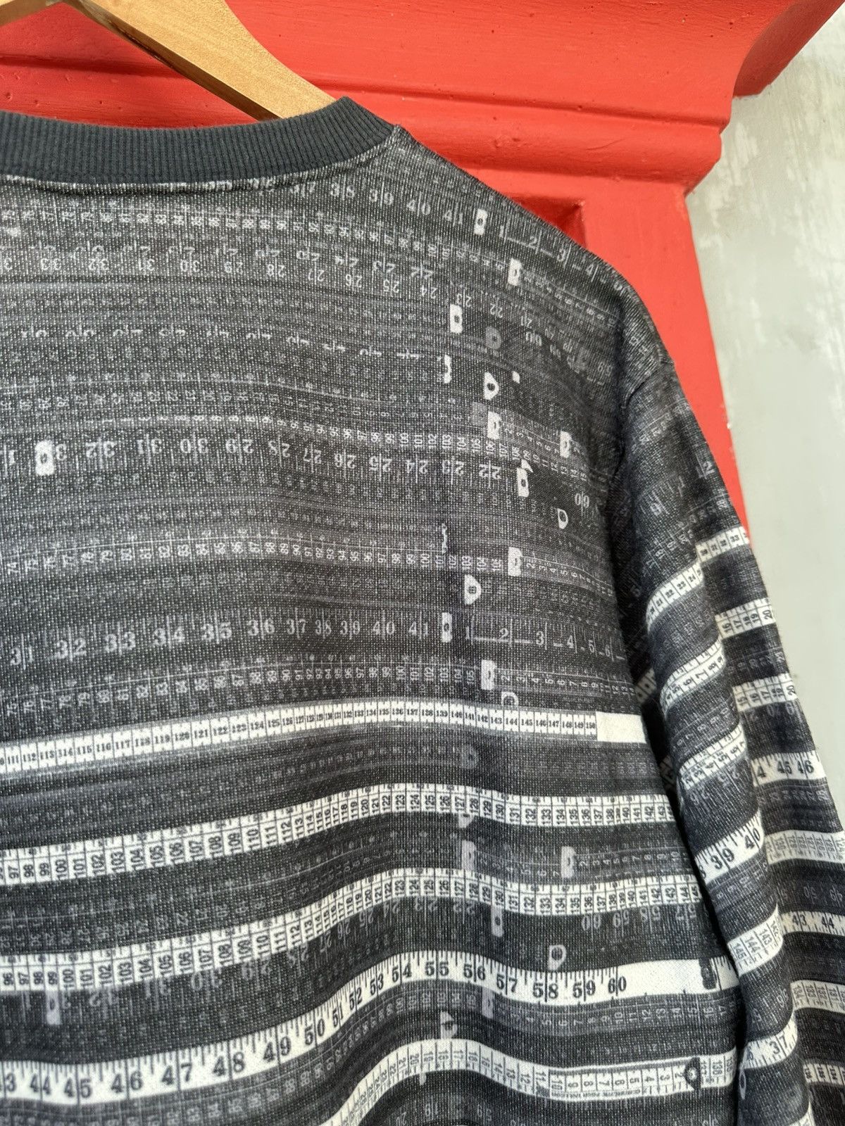 Jean Paul Gaultier Jean Paul Gaultier Measurement Tape Sweatshirt Size US S / EU 44-46 / 1 - 6 Thumbnail