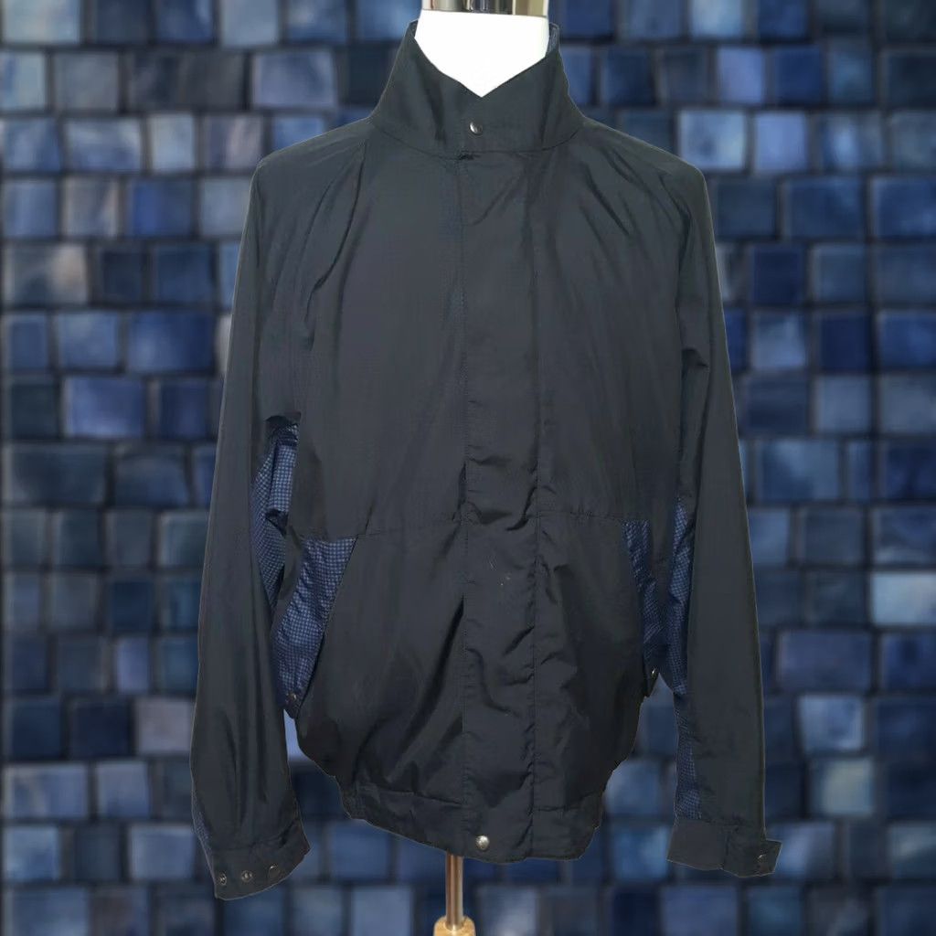 Footjoy FootJoy Jacket Mens XL Windbreaker Black Blue Full Zip Golf Long Sleeve Vented Polyester Shell Nylon Lining Size US XL / EU 56 / 4 - 1 Thumbnail
