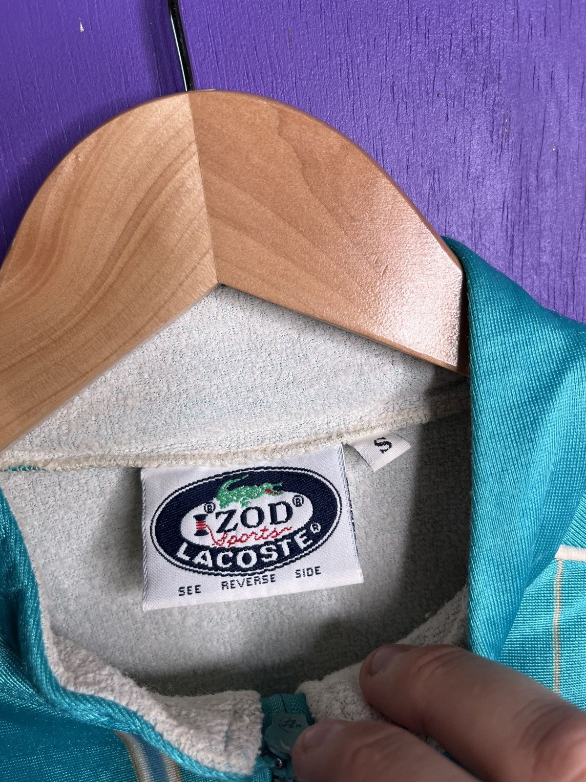 Lacoste × Vintage Vintage 80s IZOD Lacoste striped jacket Size US S / EU 44-46 / 1 - 4 Thumbnail
