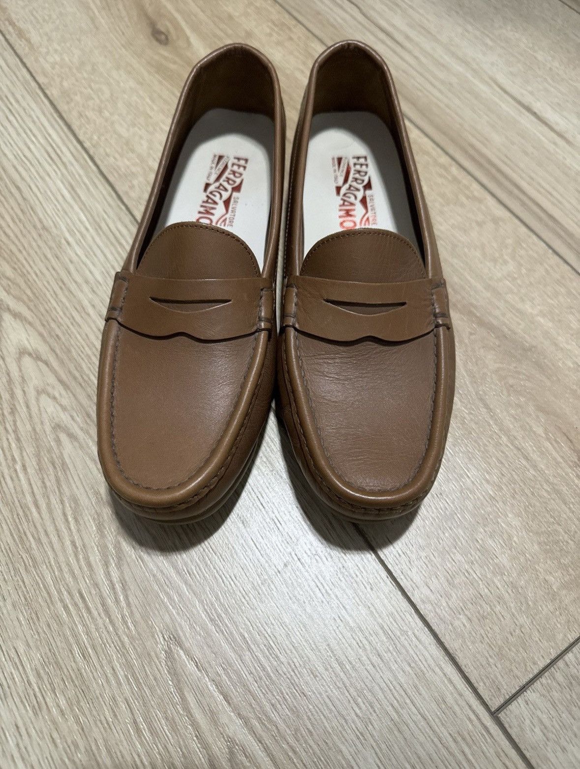 Salvatore Ferragamo Ferragamo Leather Loafers Size US 7.5 / EU 40-41 - 1 Thumbnail